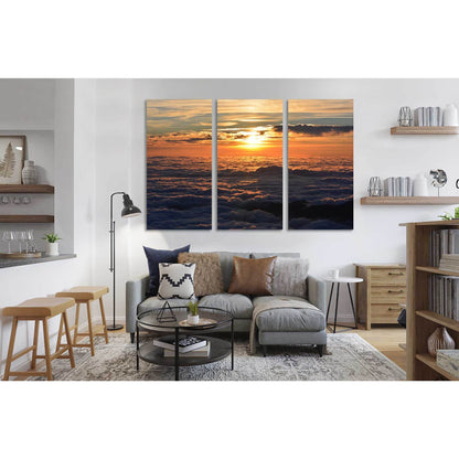 Sunset over the clouds №D1865 Ready to Hang Canvas PrintCanvas art arrives ready to hang, with hanging accessories included and no additional framing required. Every canvas print is hand-crafted, made on-demand at our workshop and expertly stretched aroun