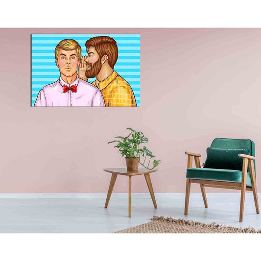 Haired man with beard №2130 Ready to Hang Canvas PrintCanvas art arrives ready to hang, with hanging accessories included and no additional framing required. Every canvas print is hand-crafted, made on-demand at our workshop and expertly stretched around