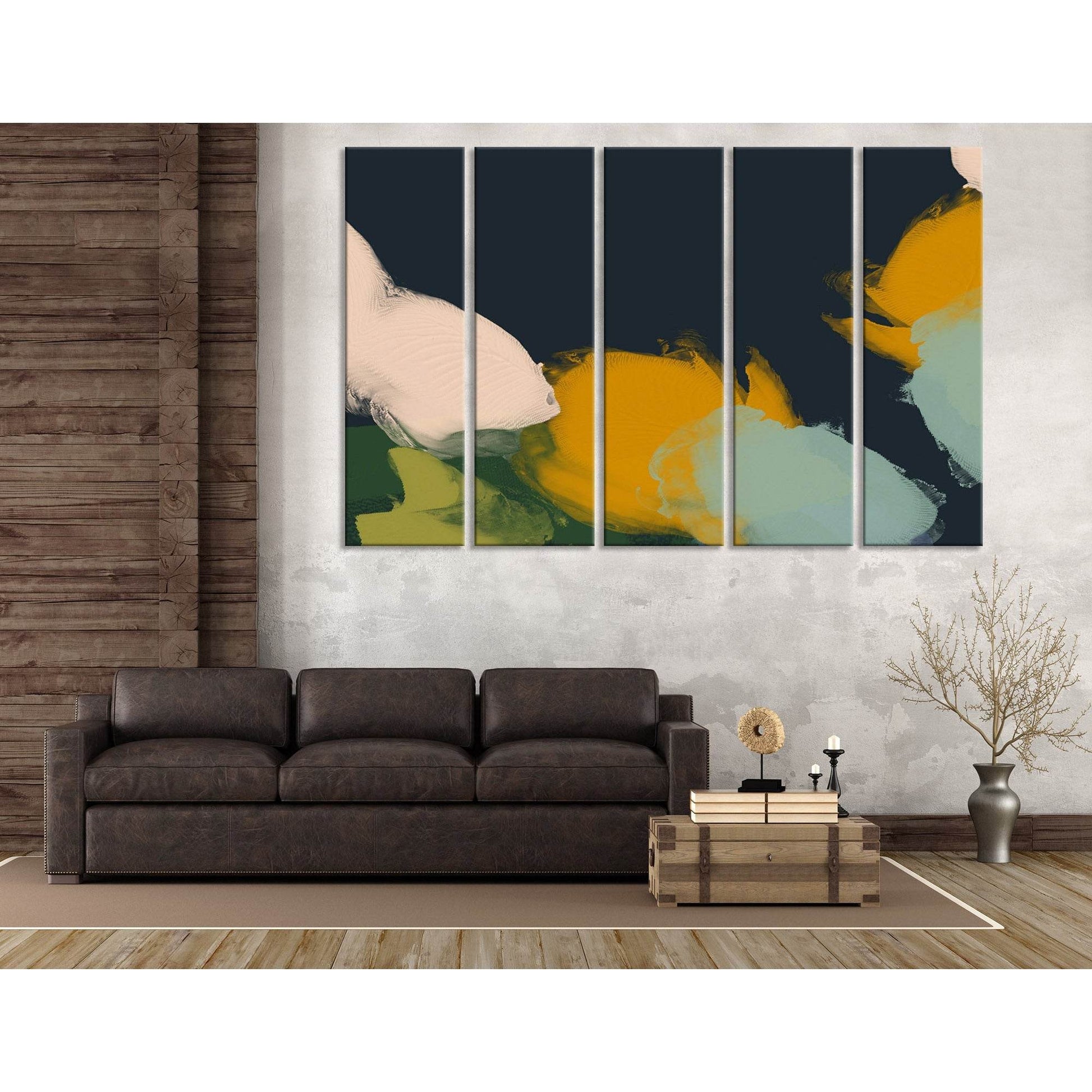 School Of Fish Abstract №04402 Ready to Hang Canvas PrintCanvas art arrives ready to hang, with hanging accessories included and no additional framing required. Every canvas print is hand-crafted, made on-demand at our workshop and expertly stretched arou