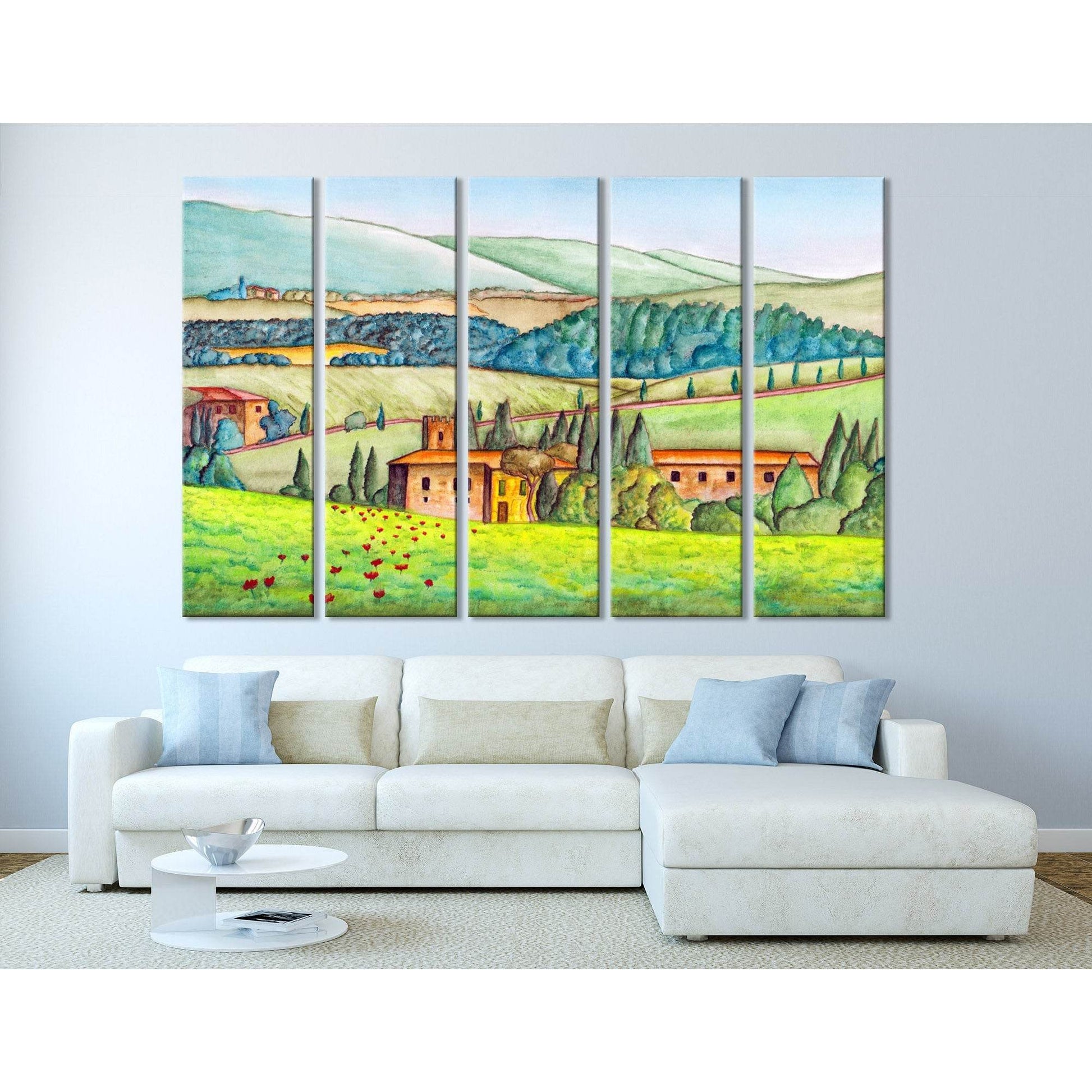 Beautiful Italian Country Landscape №04223 Ready to Hang Canvas PrintCanvas art arrives ready to hang, with hanging accessories included and no additional framing required. Every canvas print is hand-crafted, made on-demand at our workshop and expertly st