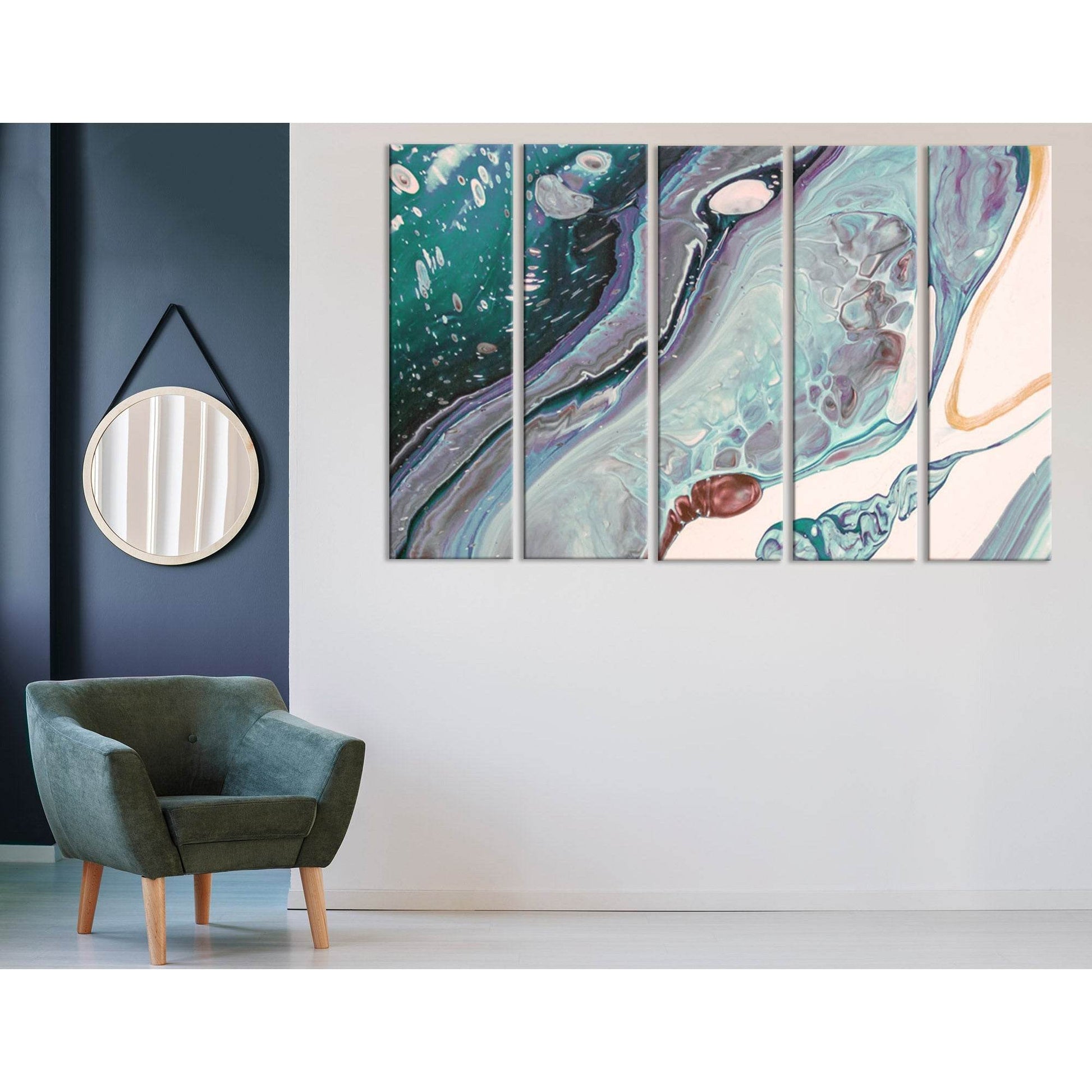 Green, Gray And Purple Abstract №04293 Ready to Hang Canvas PrintCanvas art arrives ready to hang, with hanging accessories included and no additional framing required. Every canvas print is hand-crafted, made on-demand at our workshop and expertly stretc