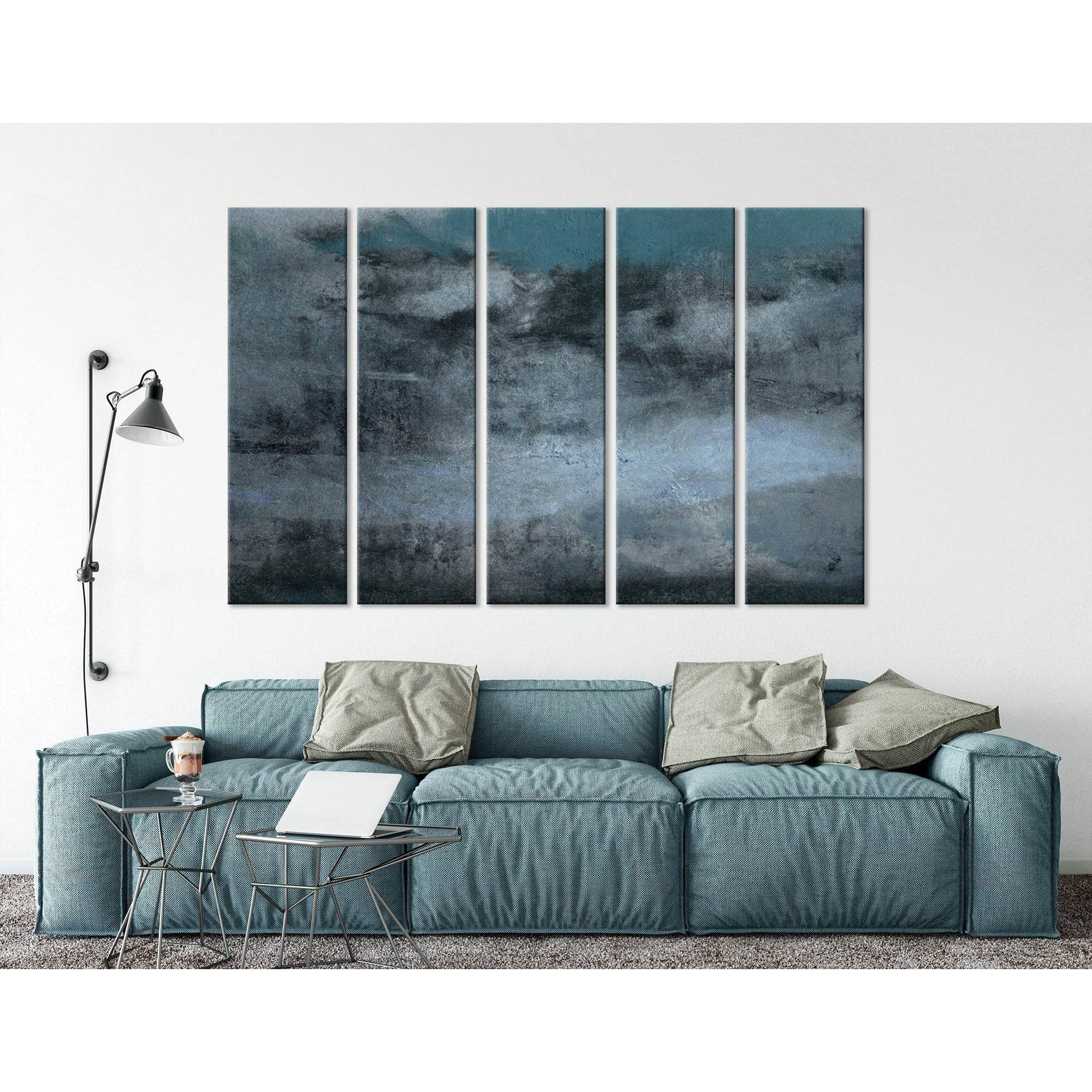 Dark Blue Abstract №04375 Ready to Hang Canvas PrintCanvas art arrives ready to hang, with hanging accessories included and no additional framing required. Every canvas print is hand-crafted, made on-demand at our workshop and expertly stretched around 10