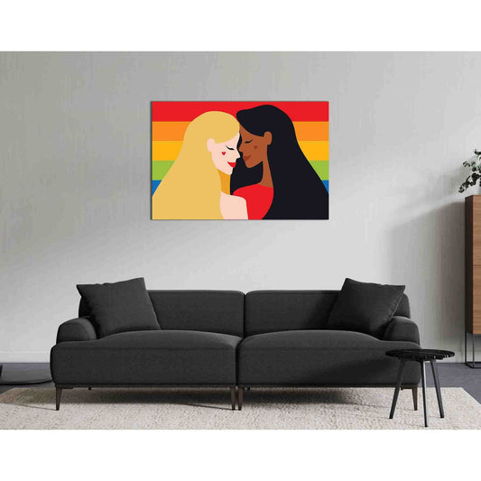 Lesbians, LGBT №2155 Ready to Hang Canvas PrintCanvas art arrives ready to hang, with hanging accessories included and no additional framing required. Every canvas print is hand-crafted, made on-demand at our workshop and expertly stretched around 100% No