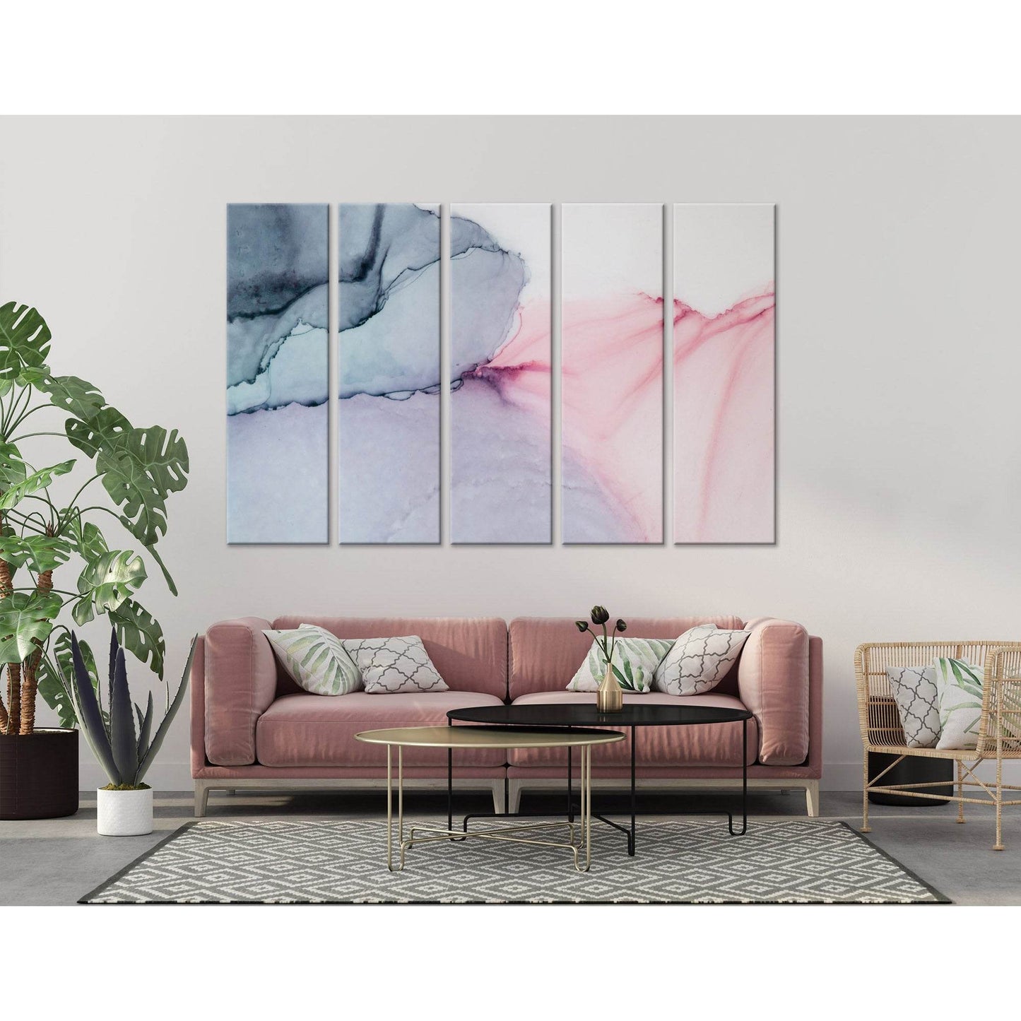 Purple, Pink And Blue Abstract №04354 Ready to Hang Canvas PrintCanvas art arrives ready to hang, with hanging accessories included and no additional framing required. Every canvas print is hand-crafted, made on-demand at our workshop and expertly stretch