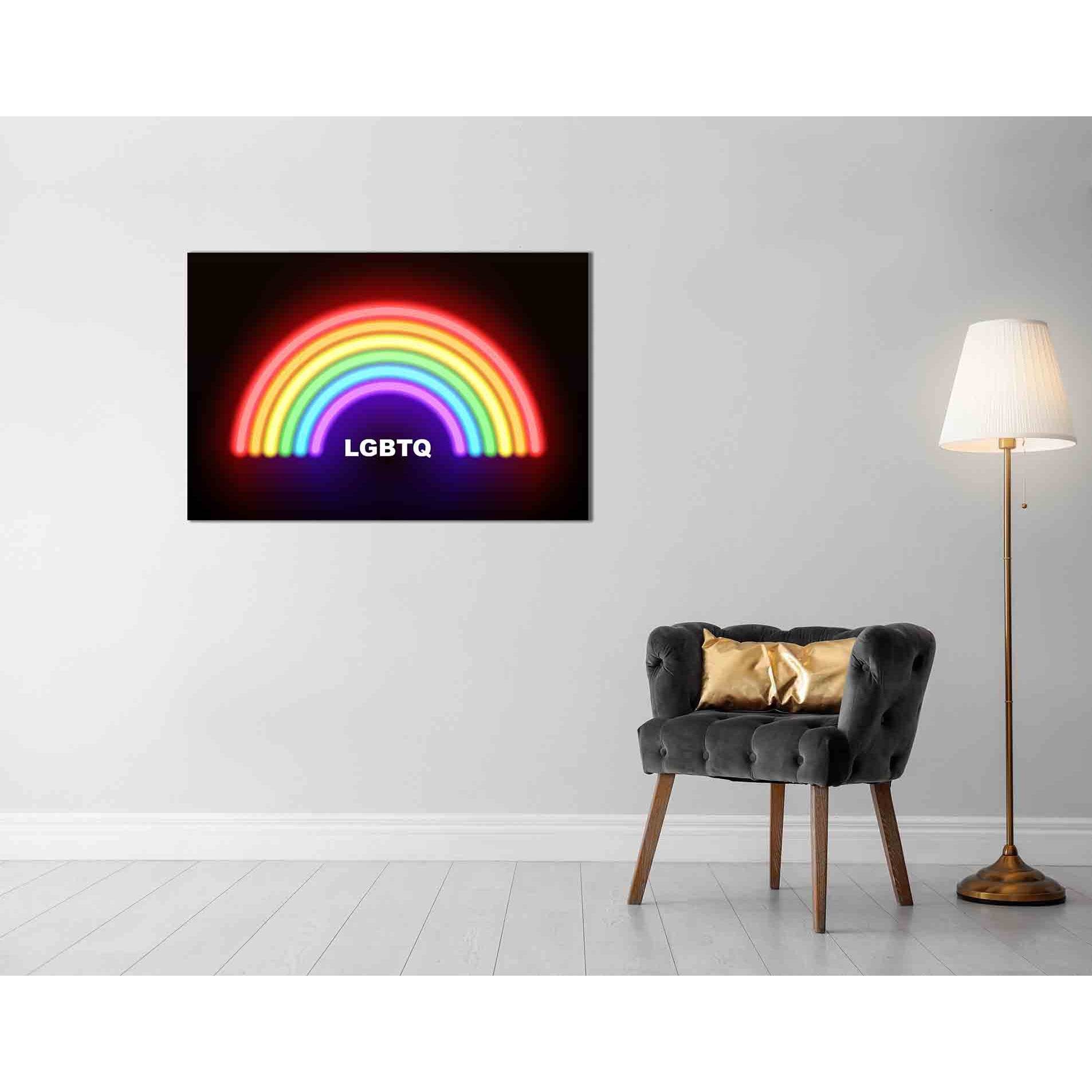 LGBTQ community sign №2137 Ready to Hang Canvas PrintCanvas art arrives ready to hang, with hanging accessories included and no additional framing required. Every canvas print is hand-crafted, made on-demand at our workshop and expertly stretched around 1