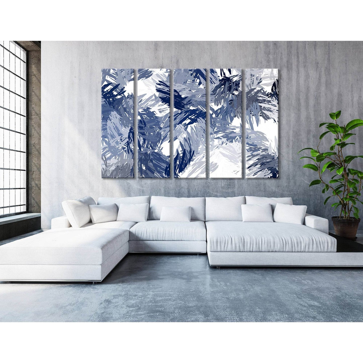 Palm Branches Abstract №04367 Ready to Hang Canvas PrintCanvas art arrives ready to hang, with hanging accessories included and no additional framing required. Every canvas print is hand-crafted, made on-demand at our workshop and expertly stretched aroun