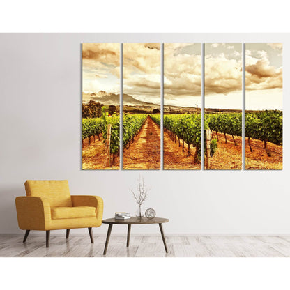 Beautiful Sunset Over Vineyard №04221 Ready to Hang Canvas PrintCanvas art arrives ready to hang, with hanging accessories included and no additional framing required. Every canvas print is hand-crafted, made on-demand at our workshop and expertly stretch