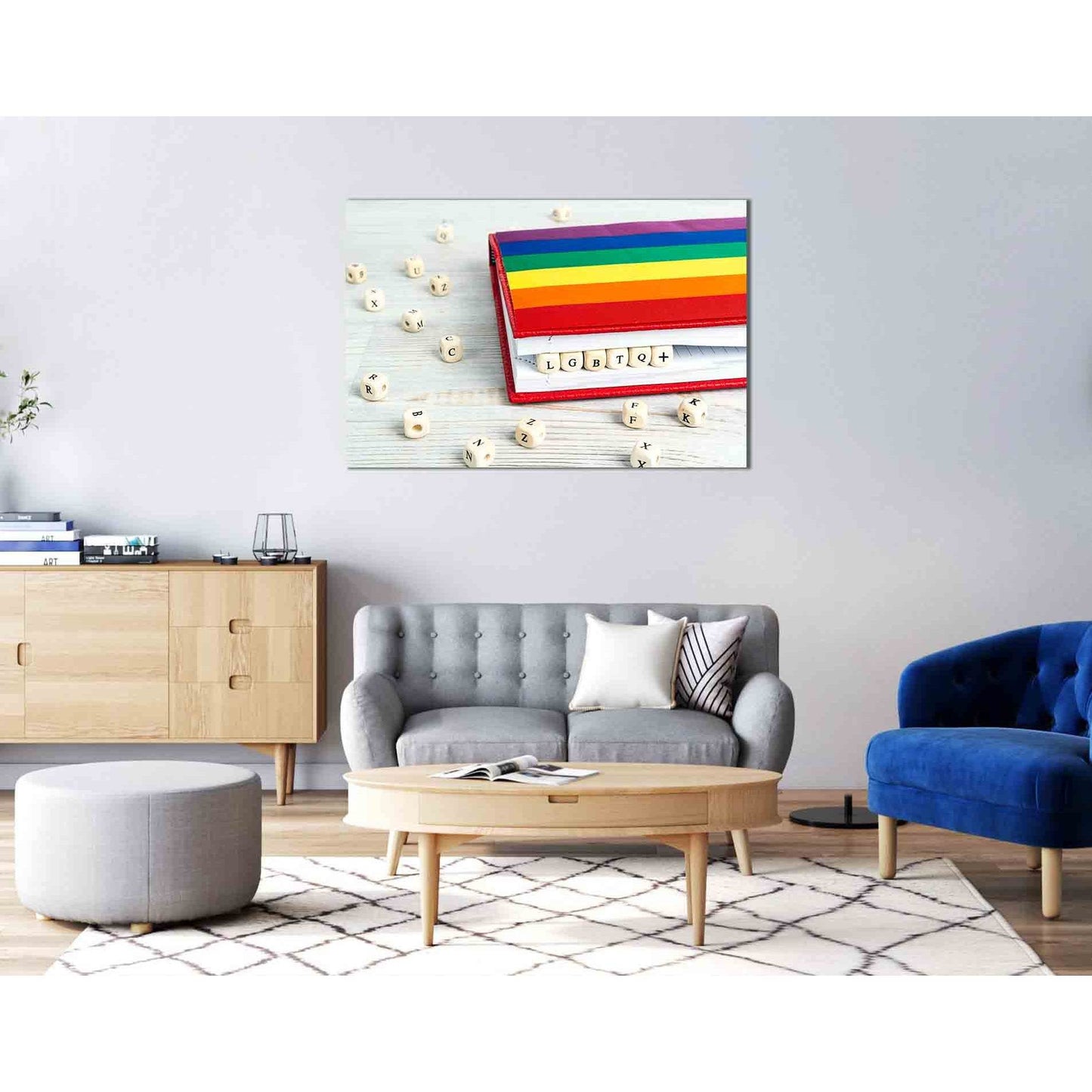 LGBT flag on wooden table №2133 Ready to Hang Canvas PrintCanvas art arrives ready to hang, with hanging accessories included and no additional framing required. Every canvas print is hand-crafted, made on-demand at our workshop and expertly stretched aro