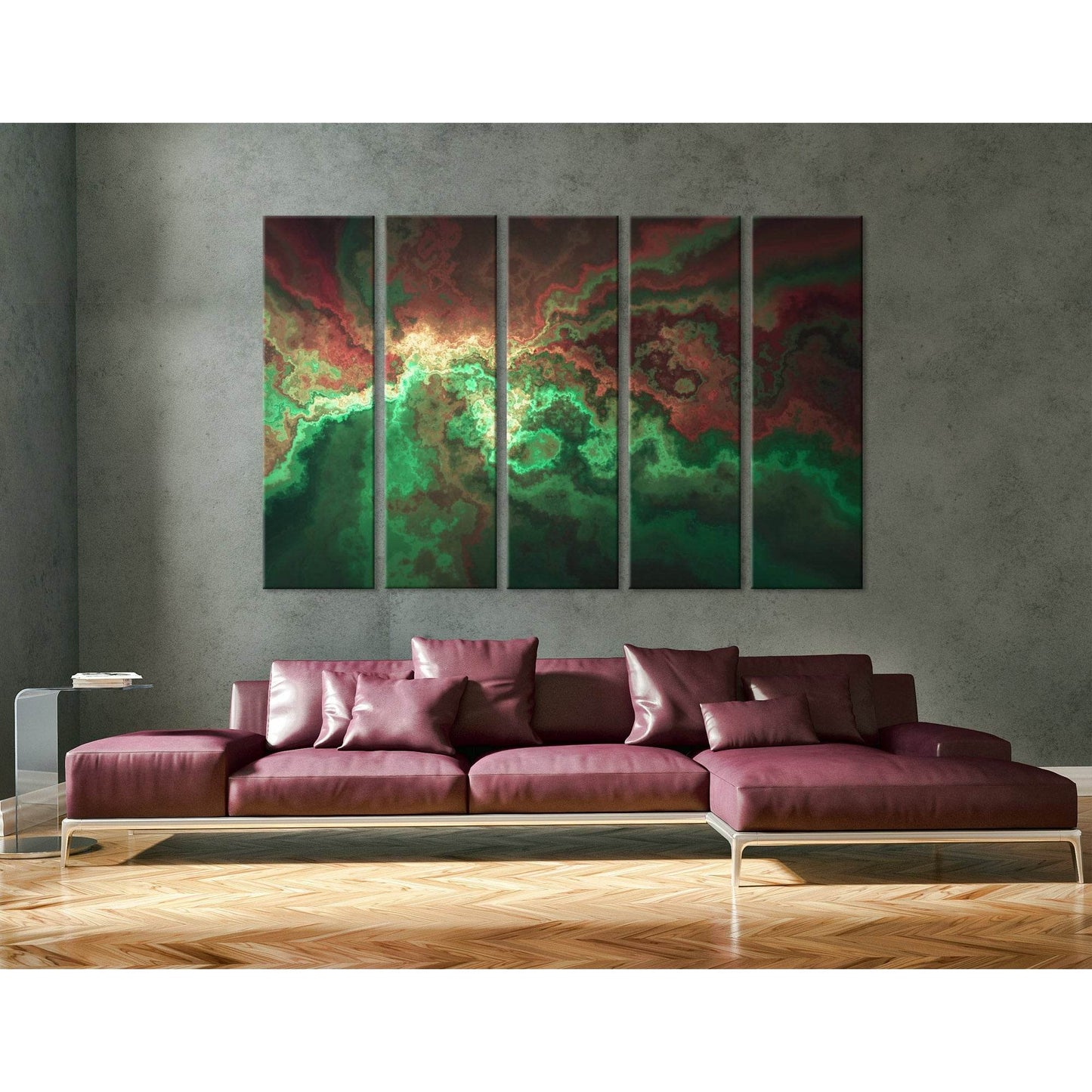 Green And Burgundy Anomaly Abstract №04309 Ready to Hang Canvas PrintCanvas art arrives ready to hang, with hanging accessories included and no additional framing required. Every canvas print is hand-crafted, made on-demand at our workshop and expertly st