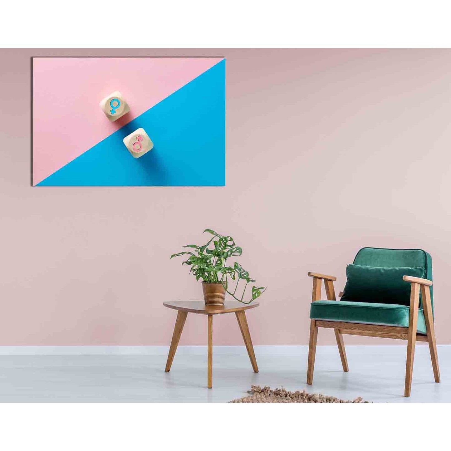 Male and female cubes №2108 Ready to Hang Canvas PrintCanvas art arrives ready to hang, with hanging accessories included and no additional framing required. Every canvas print is hand-crafted, made on-demand at our workshop and expertly stretched around