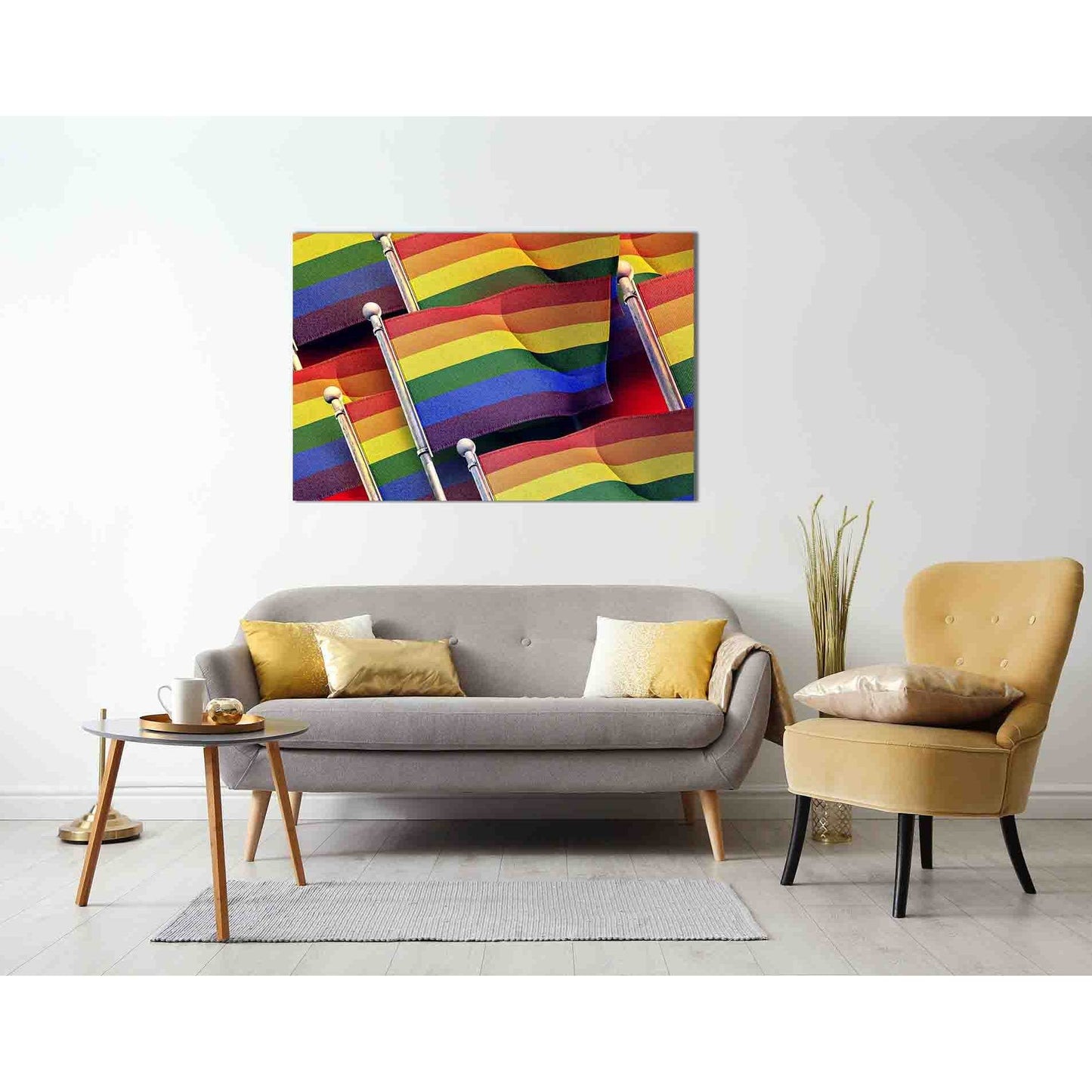 LGBT flag №2156 Ready to Hang Canvas PrintCanvas art arrives ready to hang, with hanging accessories included and no additional framing required. Every canvas print is hand-crafted, made on-demand at our workshop and expertly stretched around 100% North A