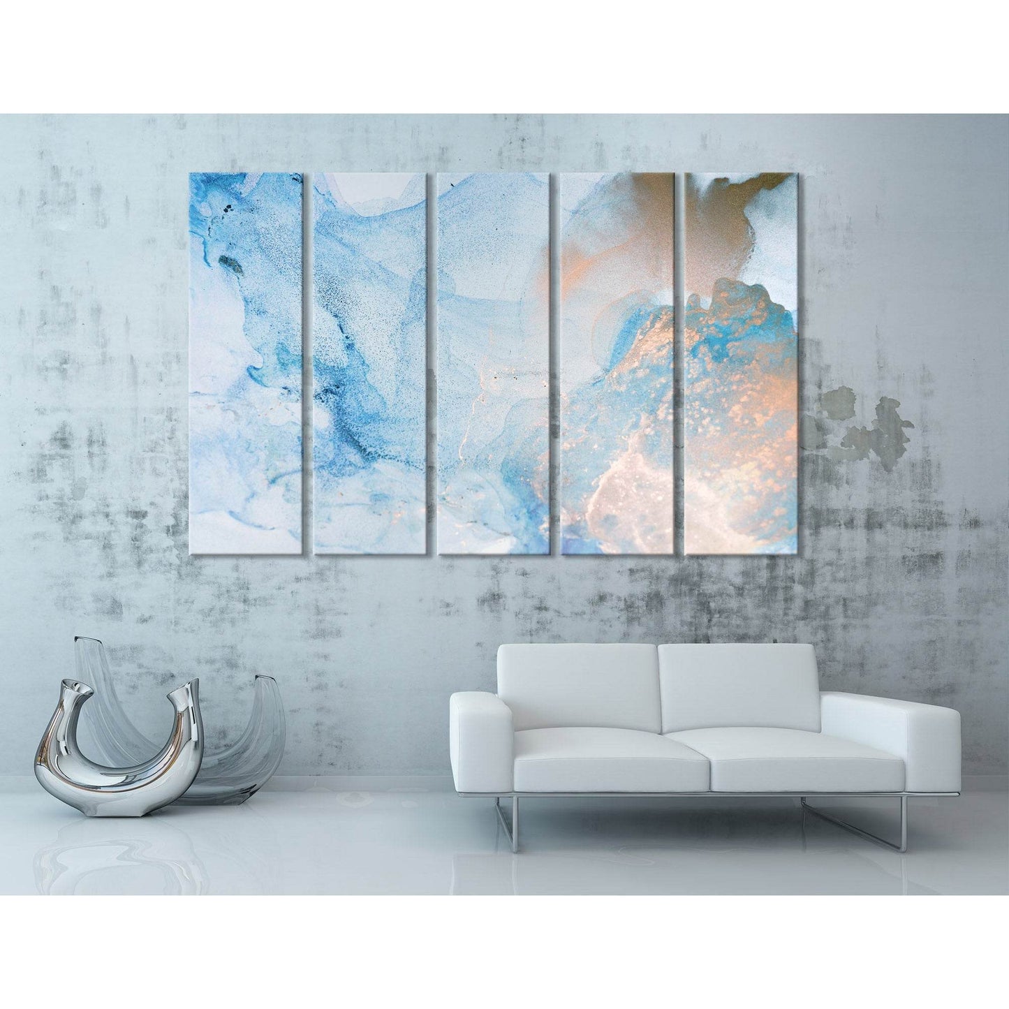 Light Blue Stylish Abstract №04420 Ready to Hang Canvas PrintCanvas art arrives ready to hang, with hanging accessories included and no additional framing required. Every canvas print is hand-crafted, made on-demand at our workshop and expertly stretched