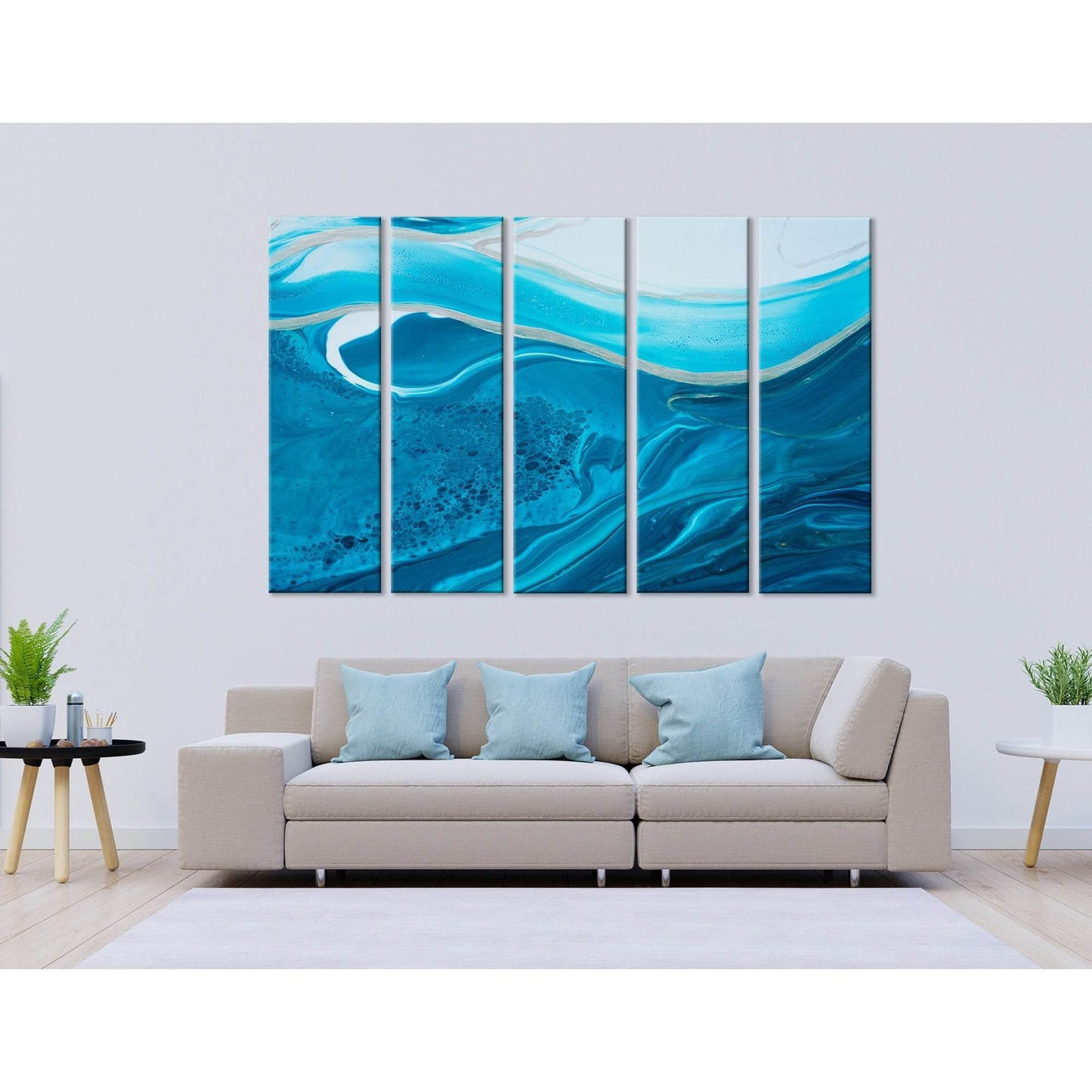 Navy Blue Abstract №04292 Ready to Hang Canvas PrintCanvas art arrives ready to hang, with hanging accessories included and no additional framing required. Every canvas print is hand-crafted, made on-demand at our workshop and expertly stretched around 10