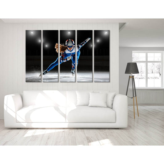 Ice Skating Girl, Winter Sport №04443 Ready to Hang Canvas PrintCanvas art arrives ready to hang, with hanging accessories included and no additional framing required. Every canvas print is hand-crafted, made on-demand at our workshop and expertly stretch