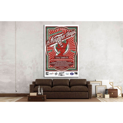 2013 neighbor days poster №3429 Ready to Hang Canvas Print - Zellart Canvas Prints 000Negative, ALL_Products, s-3429