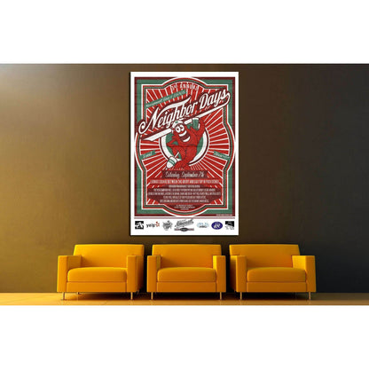 2013 neighbor days poster №3429 Ready to Hang Canvas Print - Zellart Canvas Prints 000Negative, ALL_Products, s-3429