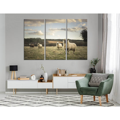 Flock Of Sheeps In Cotswold №04237 Ready to Hang Canvas PrintCanvas art arrives ready to hang, with hanging accessories included and no additional framing required. Every canvas print is hand-crafted, made on-demand at our workshop and expertly stretched