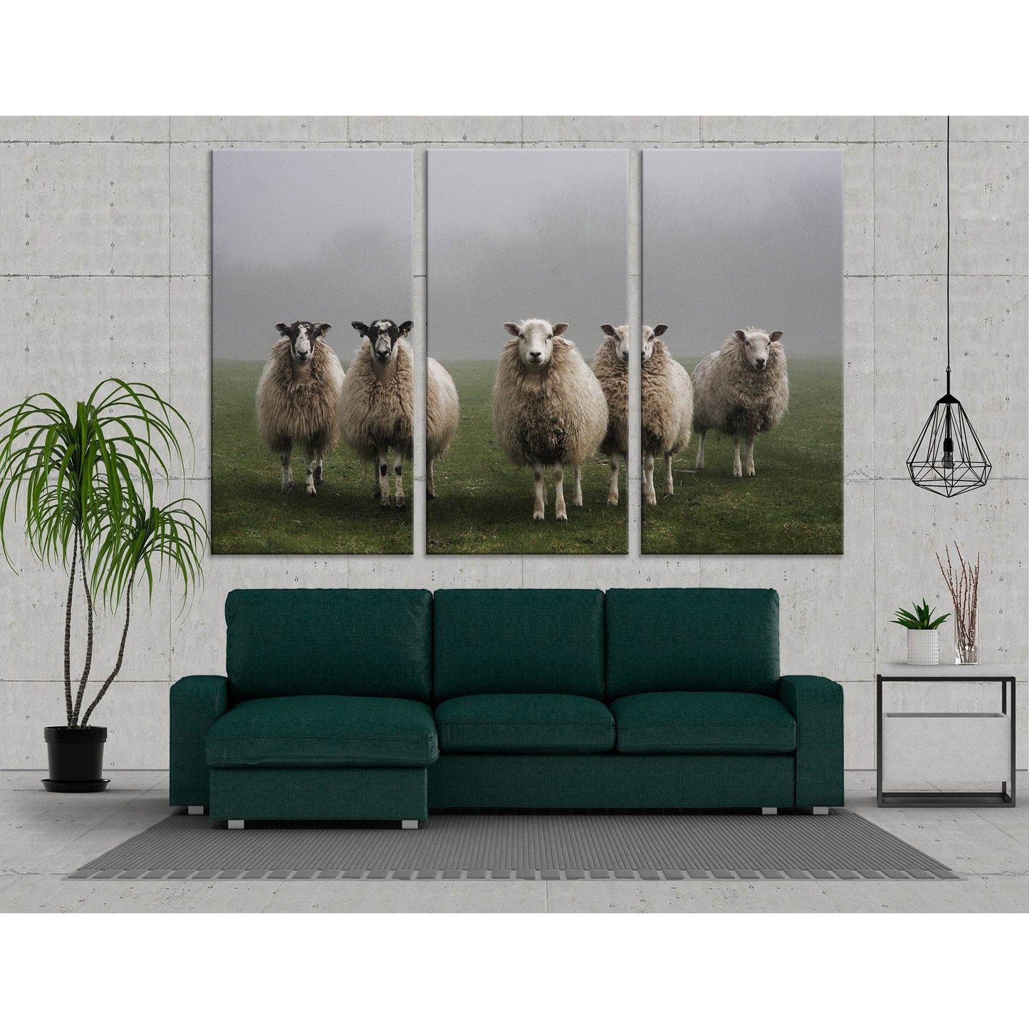 Sheeps In A Field On A Misty Morning In Dorset. №04248 Ready to Hang Canvas PrintCanvas art arrives ready to hang, with hanging accessories included and no additional framing required. Every canvas print is hand-crafted, made on-demand at our workshop and