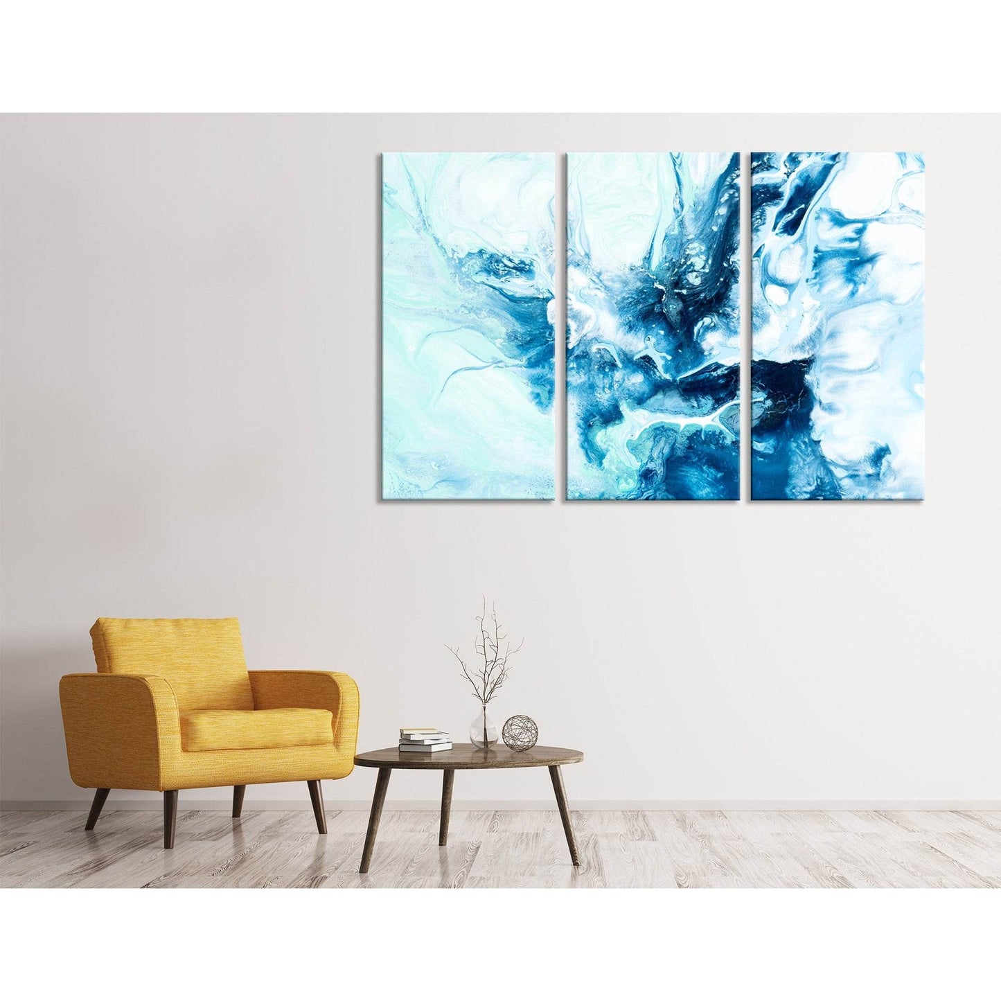 Sea Splatter Abstract №04423 Ready to Hang Canvas PrintCanvas art arrives ready to hang, with hanging accessories included and no additional framing required. Every canvas print is hand-crafted, made on-demand at our workshop and expertly stretched around