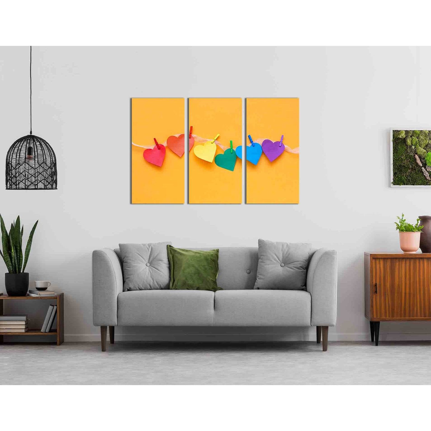 Rainbow color hearts №2109 Ready to Hang Canvas PrintCanvas art arrives ready to hang, with hanging accessories included and no additional framing required. Every canvas print is hand-crafted, made on-demand at our workshop and expertly stretched around 1
