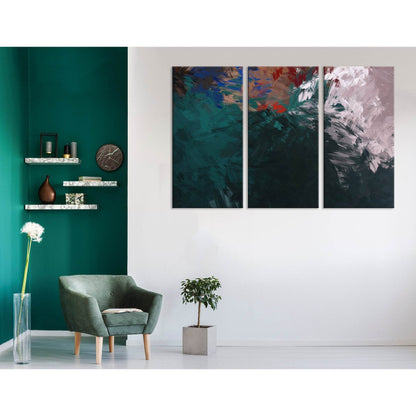 Dark Green, Gray And Red Abstract №04335 Ready to Hang Canvas PrintCanvas art arrives ready to hang, with hanging accessories included and no additional framing required. Every canvas print is hand-crafted, made on-demand at our workshop and expertly stre