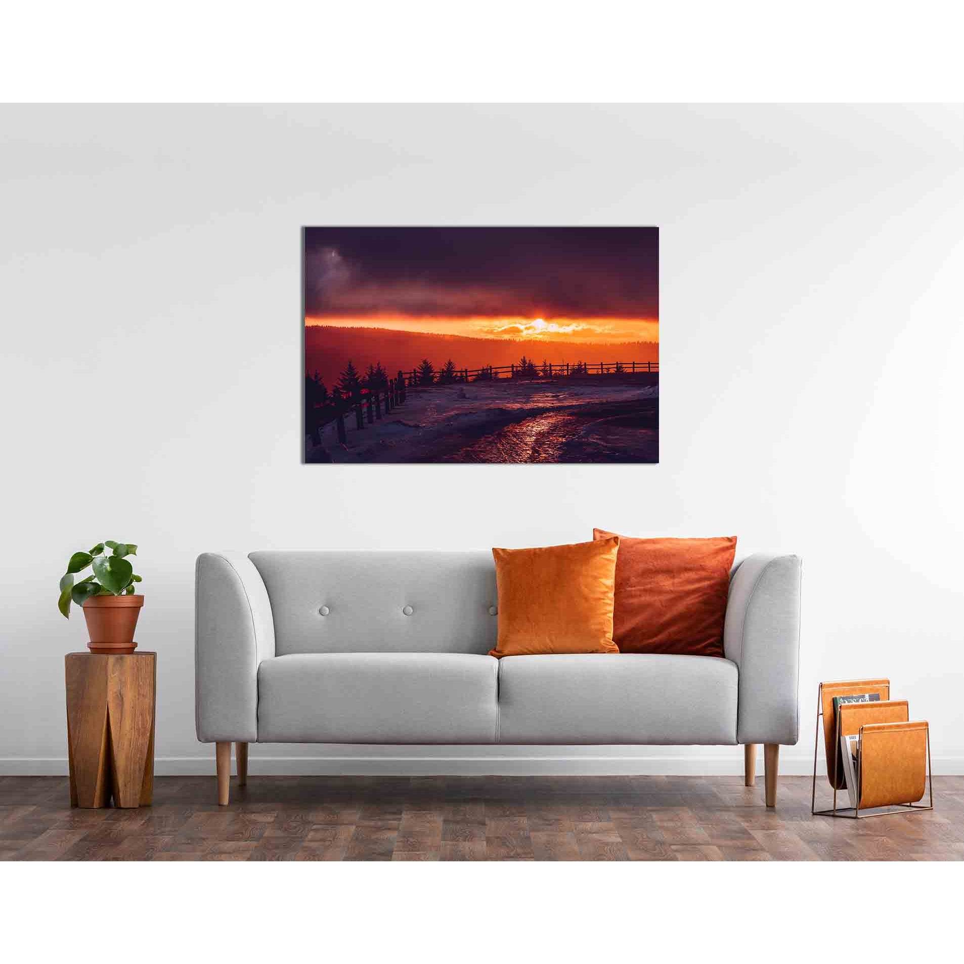 Winter sunset in the forest №D2032 Ready to Hang Canvas PrintCanvas art arrives ready to hang, with hanging accessories included and no additional framing required. Every canvas print is hand-crafted, made on-demand at our workshop and expertly stretched