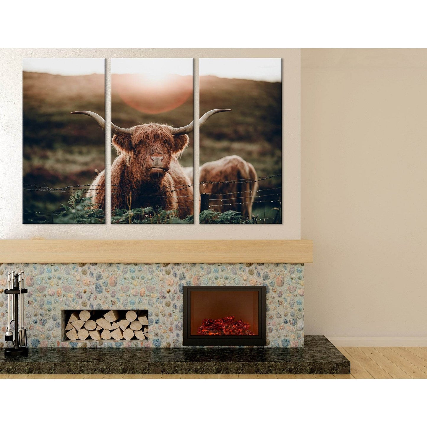 Highland Cow In A Field №04244 Ready to Hang Canvas PrintCanvas art arrives ready to hang, with hanging accessories included and no additional framing required. Every canvas print is hand-crafted, made on-demand at our workshop and expertly stretched arou