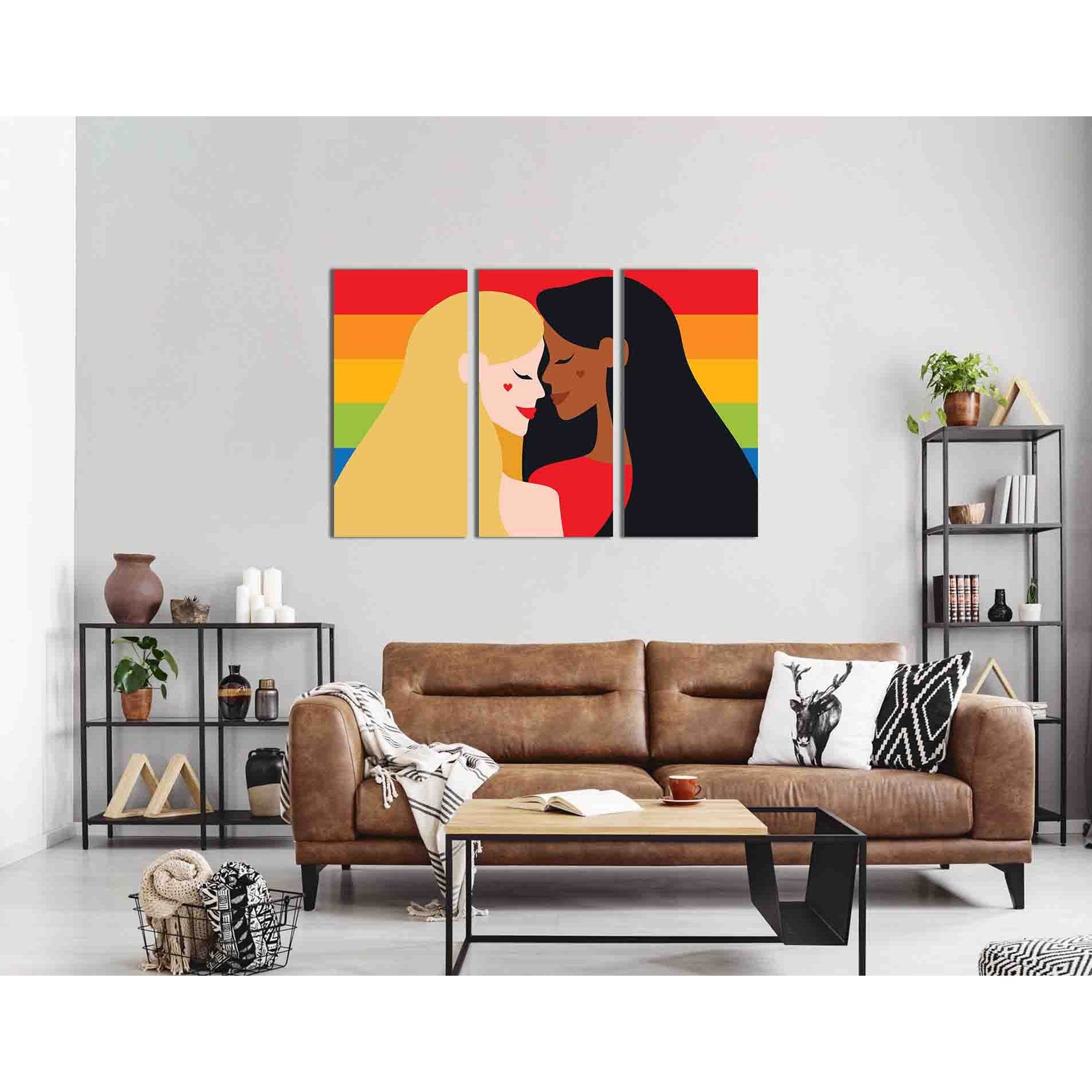 Lesbians, LGBT №2155 Ready to Hang Canvas PrintCanvas art arrives ready to hang, with hanging accessories included and no additional framing required. Every canvas print is hand-crafted, made on-demand at our workshop and expertly stretched around 100% No