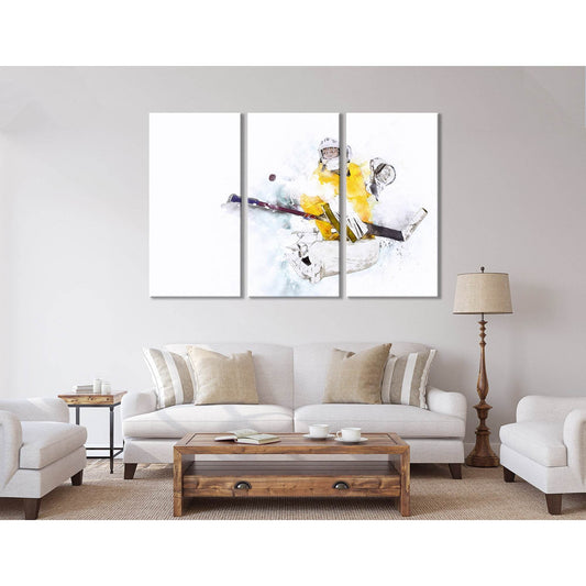 Ice Hockey Goalkeeper In Action №04425 Ready to Hang Canvas PrintCanvas art arrives ready to hang, with hanging accessories included and no additional framing required. Every canvas print is hand-crafted, made on-demand at our workshop and expertly stretc