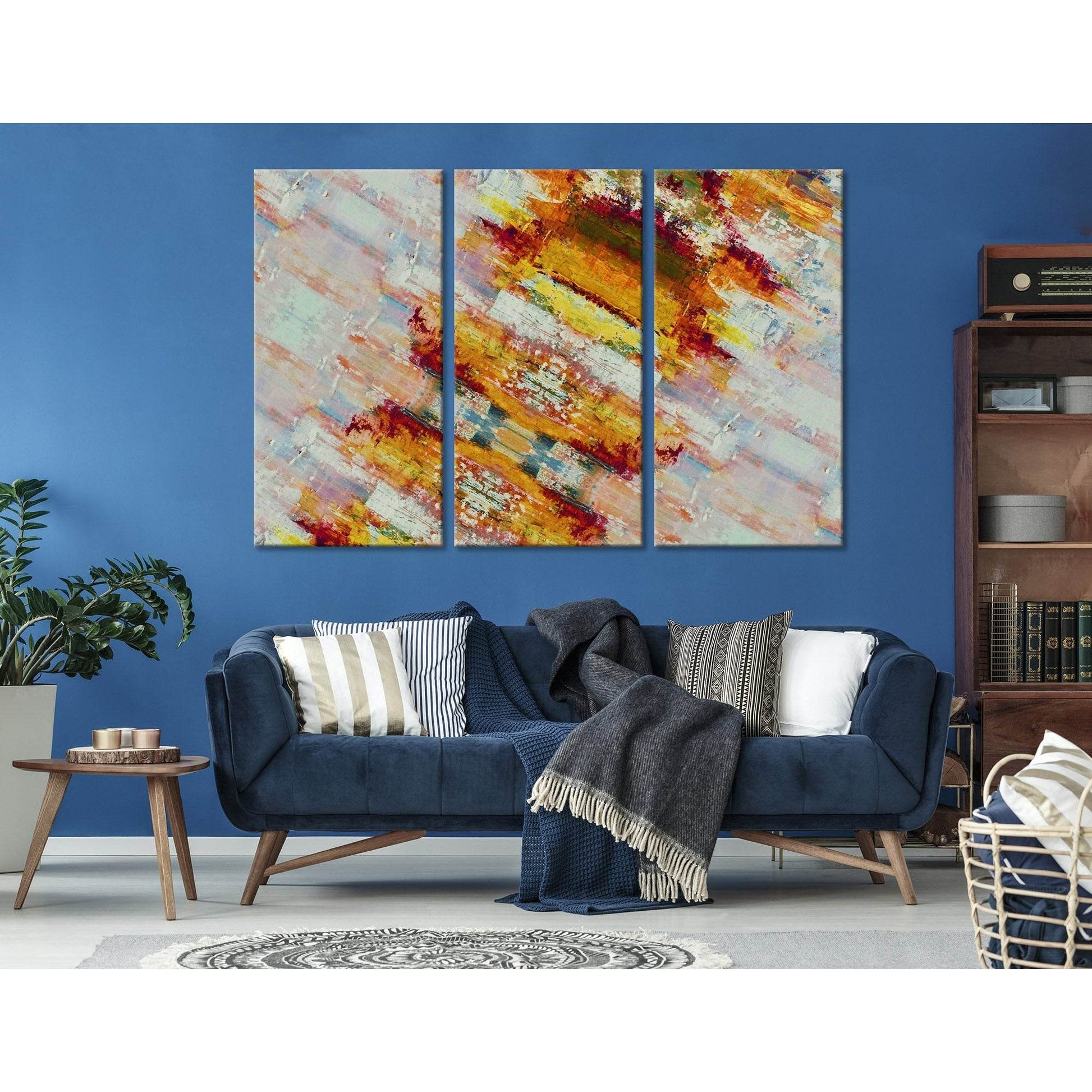 Orange Shabby Modish Abstract №04406 Ready to Hang Canvas PrintCanvas art arrives ready to hang, with hanging accessories included and no additional framing required. Every canvas print is hand-crafted, made on-demand at our workshop and expertly stretche