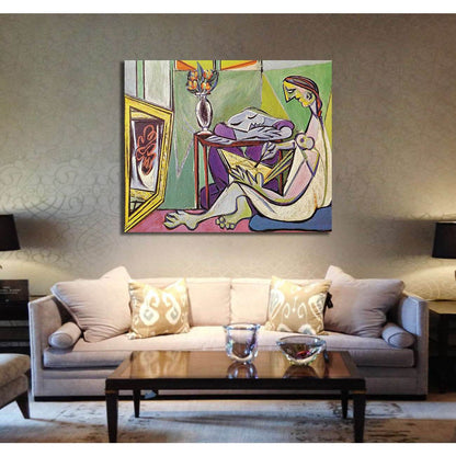 Pablo Picasso, The muse - Canvas printCanvas art arrives ready to hang, with hanging accessories included and no additional framing required. Every canvas print is hand-crafted, made on-demand at our workshop and expertly stretched around 100% North Ameri