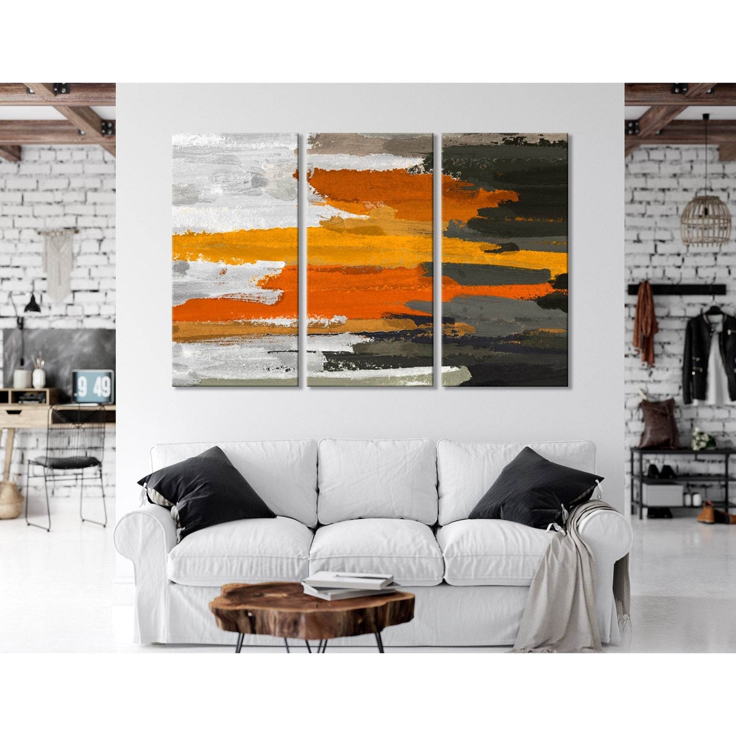 Brown, Gray And Orange Abstract №04365 Ready to Hang Canvas PrintCanvas art arrives ready to hang, with hanging accessories included and no additional framing required. Every canvas print is hand-crafted, made on-demand at our workshop and expertly stretc
