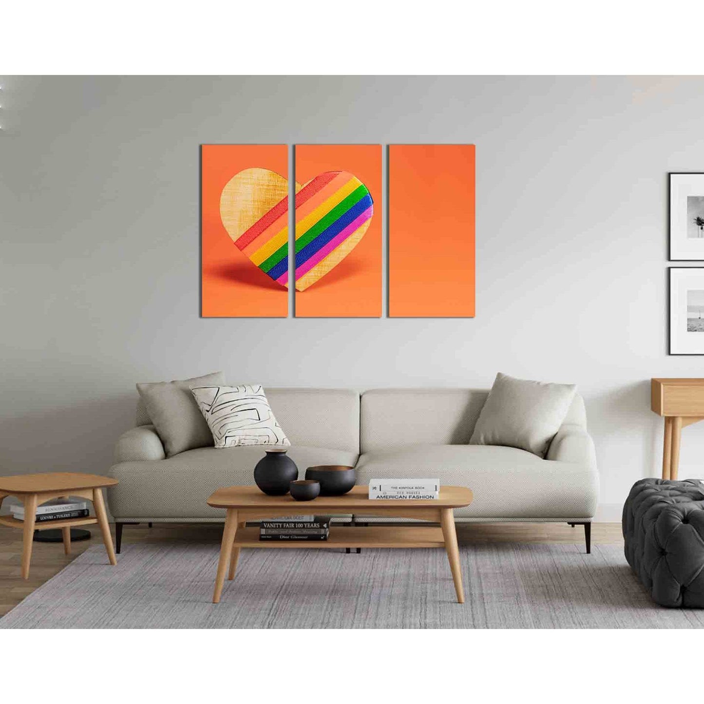 Wooden heart with LGBT rainbow №2152 Ready to Hang Canvas PrintCanvas art arrives ready to hang, with hanging accessories included and no additional framing required. Every canvas print is hand-crafted, made on-demand at our workshop and expertly stretche