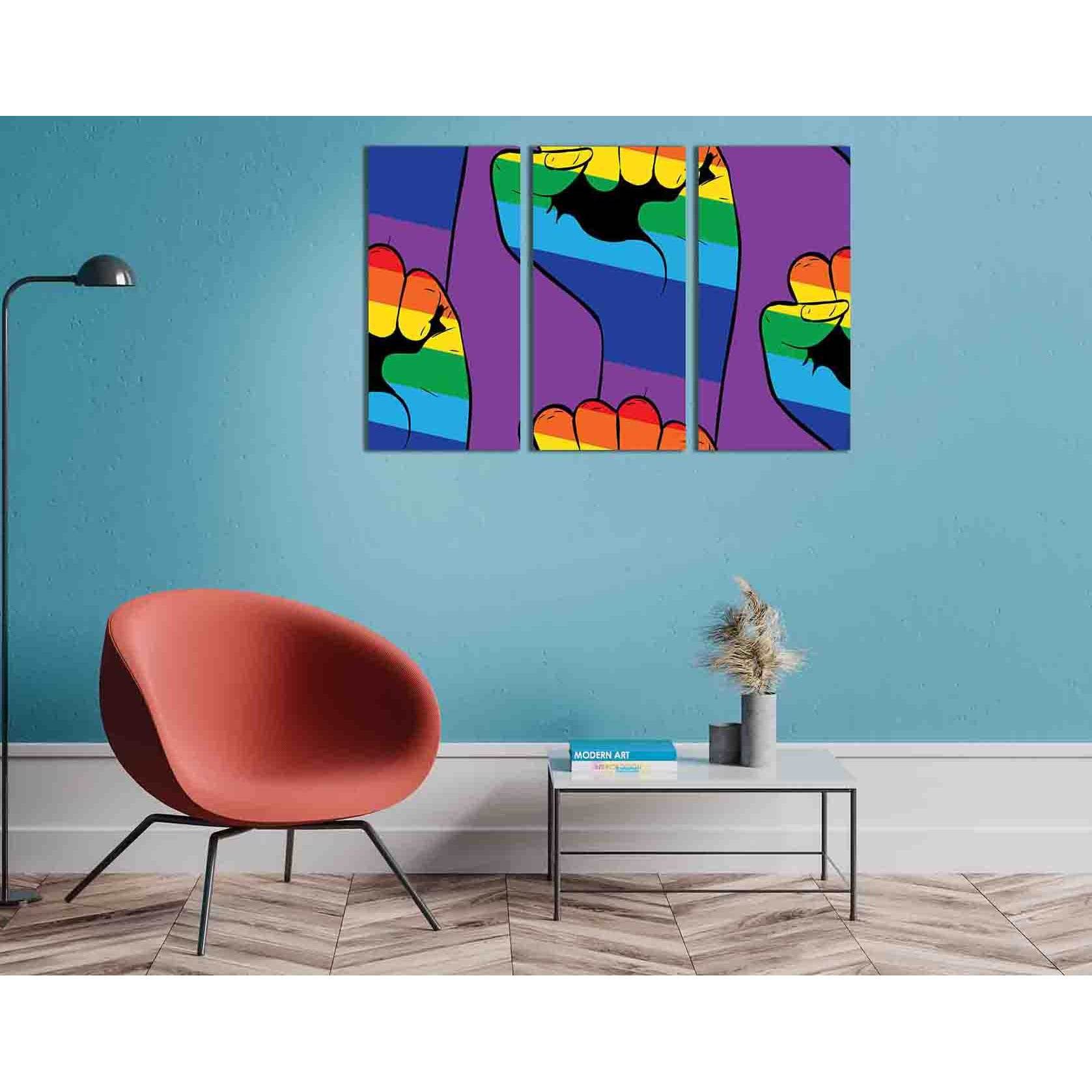 Fight for lgbt rights №2126 Ready to Hang Canvas PrintCanvas art arrives ready to hang, with hanging accessories included and no additional framing required. Every canvas print is hand-crafted, made on-demand at our workshop and expertly stretched around