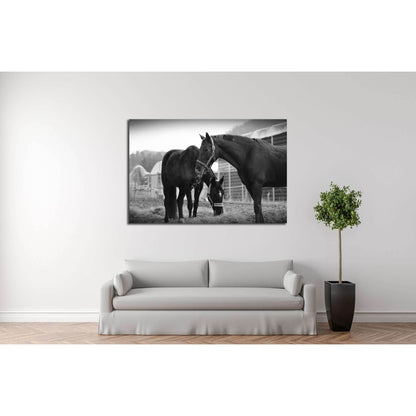 Black and white horse wall art №5008Canvas art arrives ready to hang, with hanging accessories included and no additional framing required. Every canvas print is hand-crafted, made on-demand at our workshop and expertly stretched around 100% North America