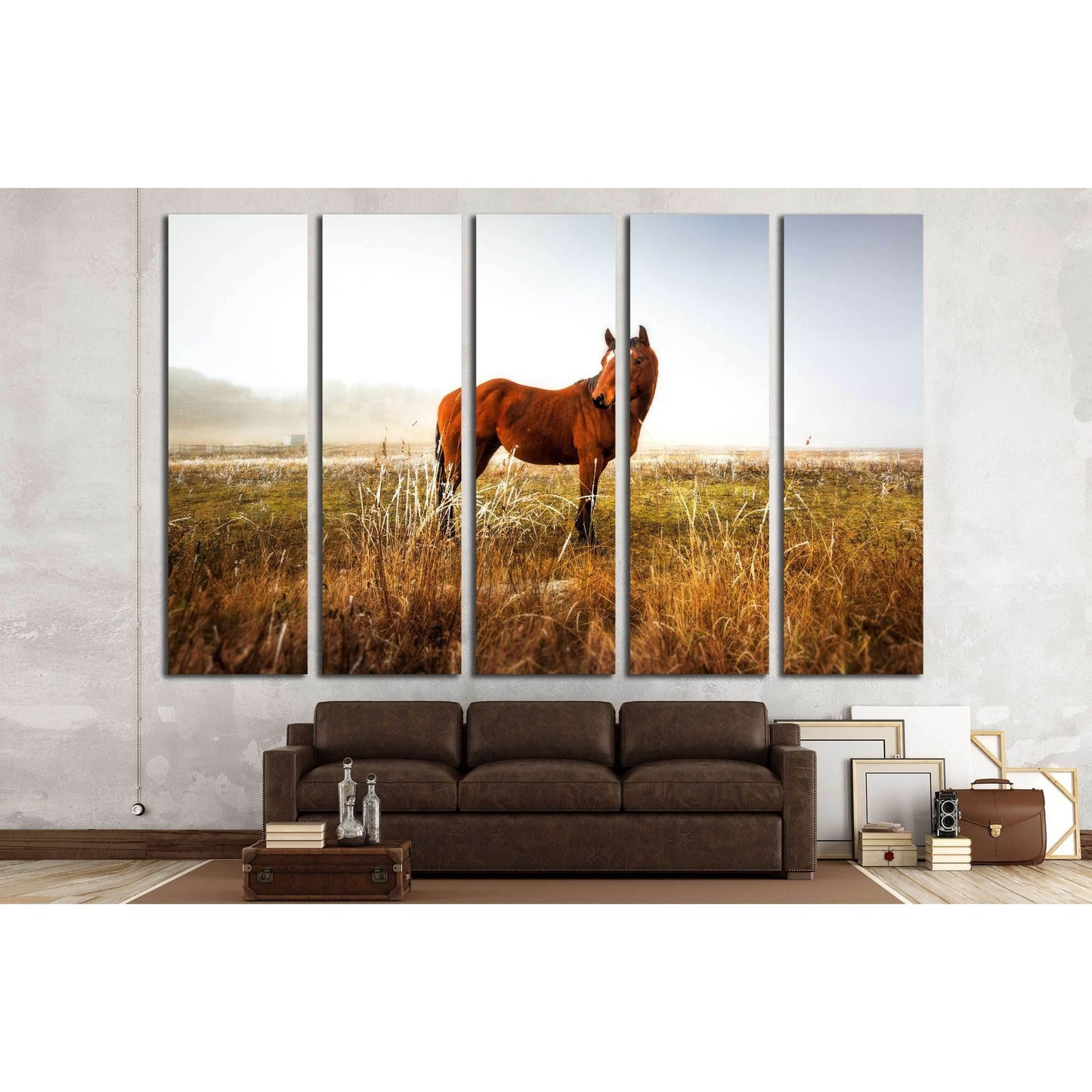 Lonely horse wall art №5003Canvas art arrives ready to hang, with hanging accessories included and no additional framing required. Every canvas print is hand-crafted, made on-demand at our workshop and expertly stretched around 100% North American Pine wo