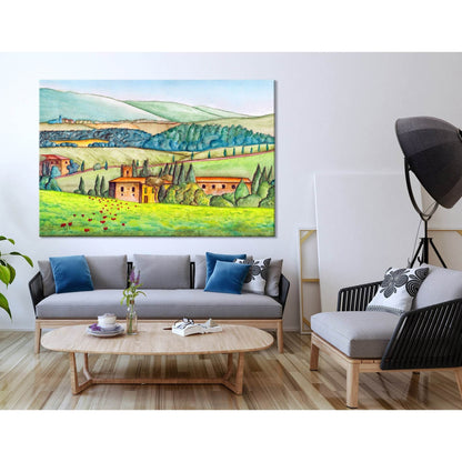 Beautiful Italian Country Landscape №04223 Ready to Hang Canvas PrintCanvas art arrives ready to hang, with hanging accessories included and no additional framing required. Every canvas print is hand-crafted, made on-demand at our workshop and expertly st