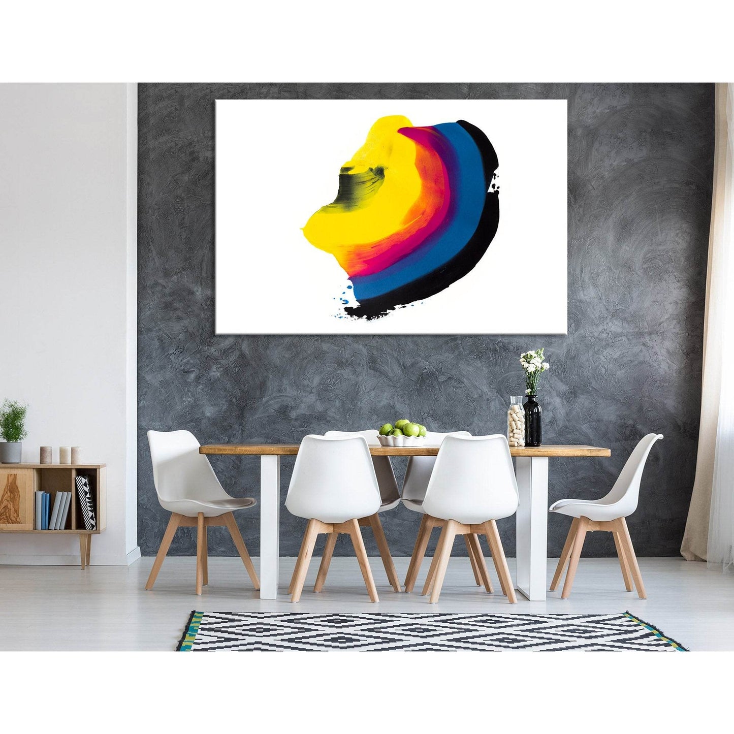 Rainbow Speck Abstract №04411 Ready to Hang Canvas PrintCanvas art arrives ready to hang, with hanging accessories included and no additional framing required. Every canvas print is hand-crafted, made on-demand at our workshop and expertly stretched aroun
