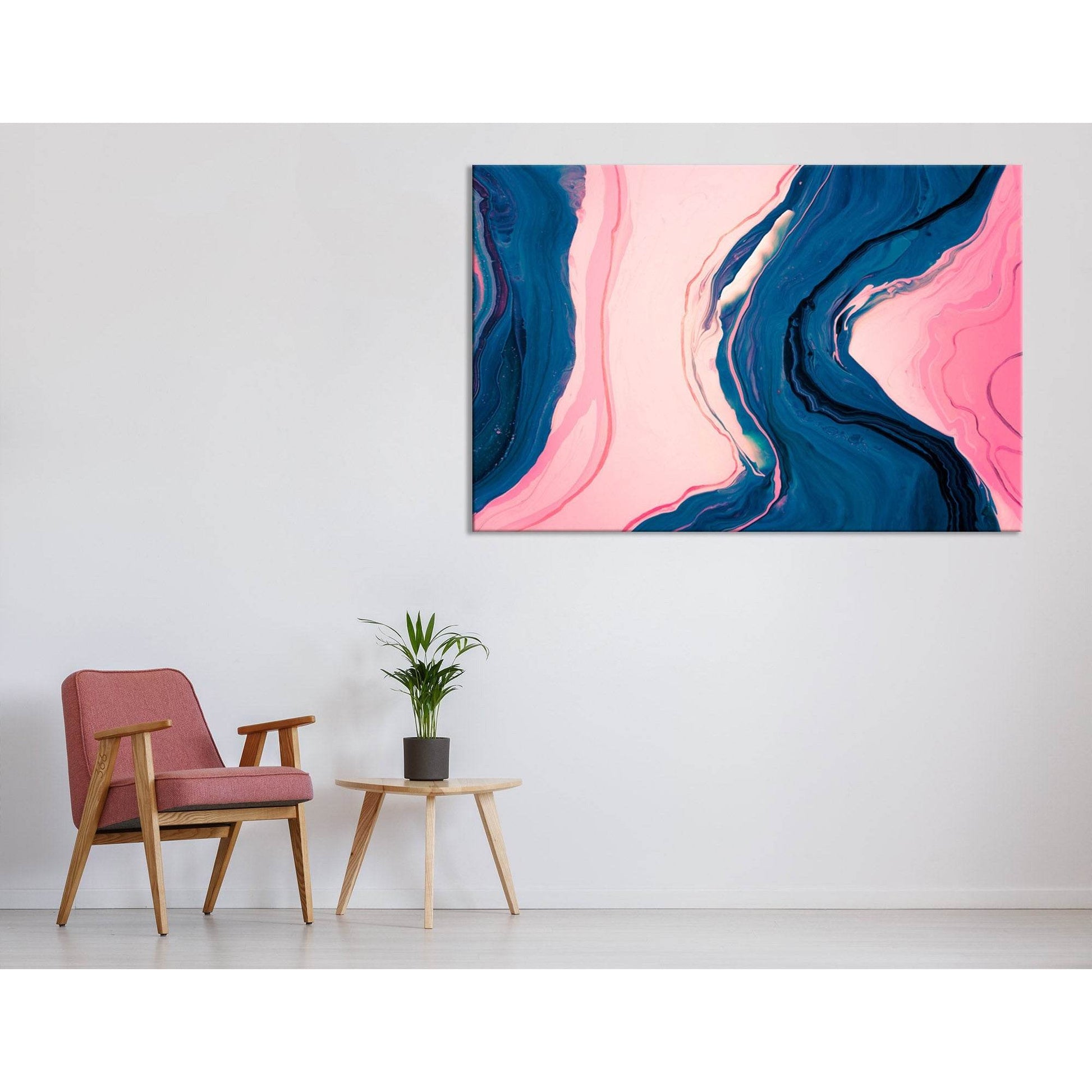 Blue And Pink Abstract №04348 Ready to Hang Canvas PrintCanvas art arrives ready to hang, with hanging accessories included and no additional framing required. Every canvas print is hand-crafted, made on-demand at our workshop and expertly stretched aroun
