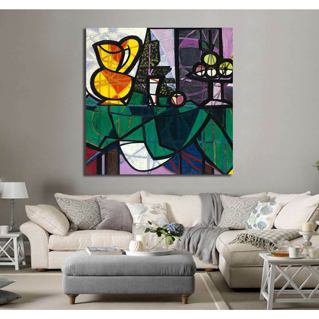 Pablo Picasso, Boccale e fruiteria - Ready to Hang Canvas PrintCanvas art arrives ready to hang, with hanging accessories included and no additional framing required. Every canvas print is hand-crafted, made on-demand at our workshop and expertly stretche