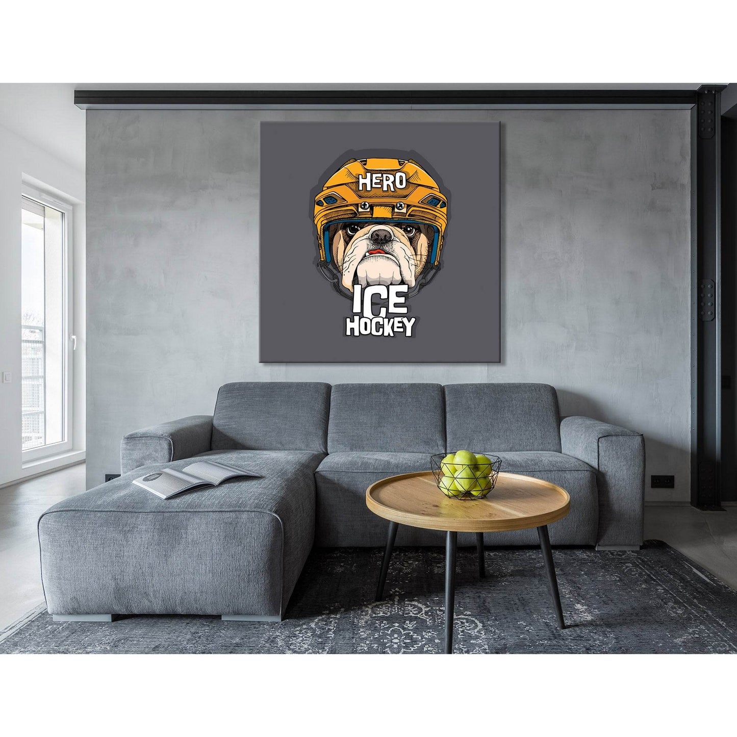 Ice Hockey Pug №04438 Ready To Hang Canvas PrintCanvas art arrives ready to hang, with hanging accessories included and no additional framing required. Every canvas print is hand-crafted, made on-demand at our workshop and expertly stretched around 100% N