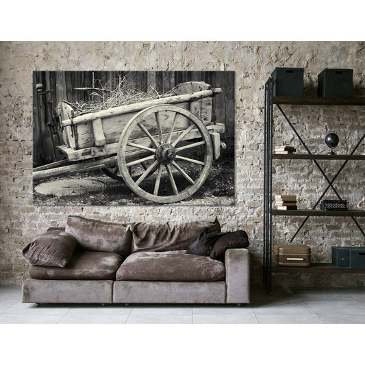 Old Cart At A Farm №04226 Ready to Hang Canvas PrintCanvas art arrives ready to hang, with hanging accessories included and no additional framing required. Every canvas print is hand-crafted, made on-demand at our workshop and expertly stretched around 10