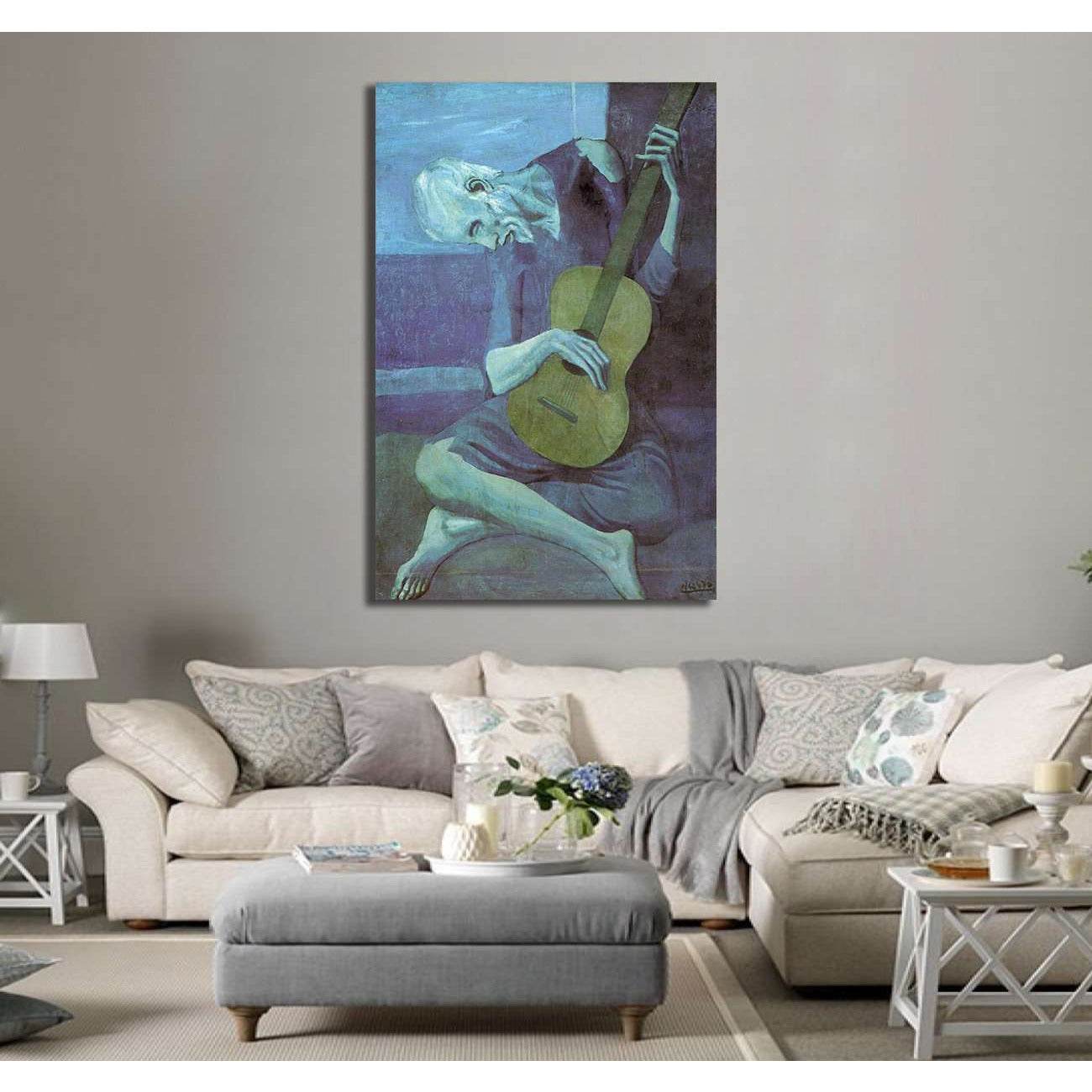 Pablo Picasso, old guitarist - Canvas printCanvas art arrives ready to hang, with hanging accessories included and no additional framing required. Every canvas print is hand-crafted, made on-demand at our workshop and expertly stretched around 100% North