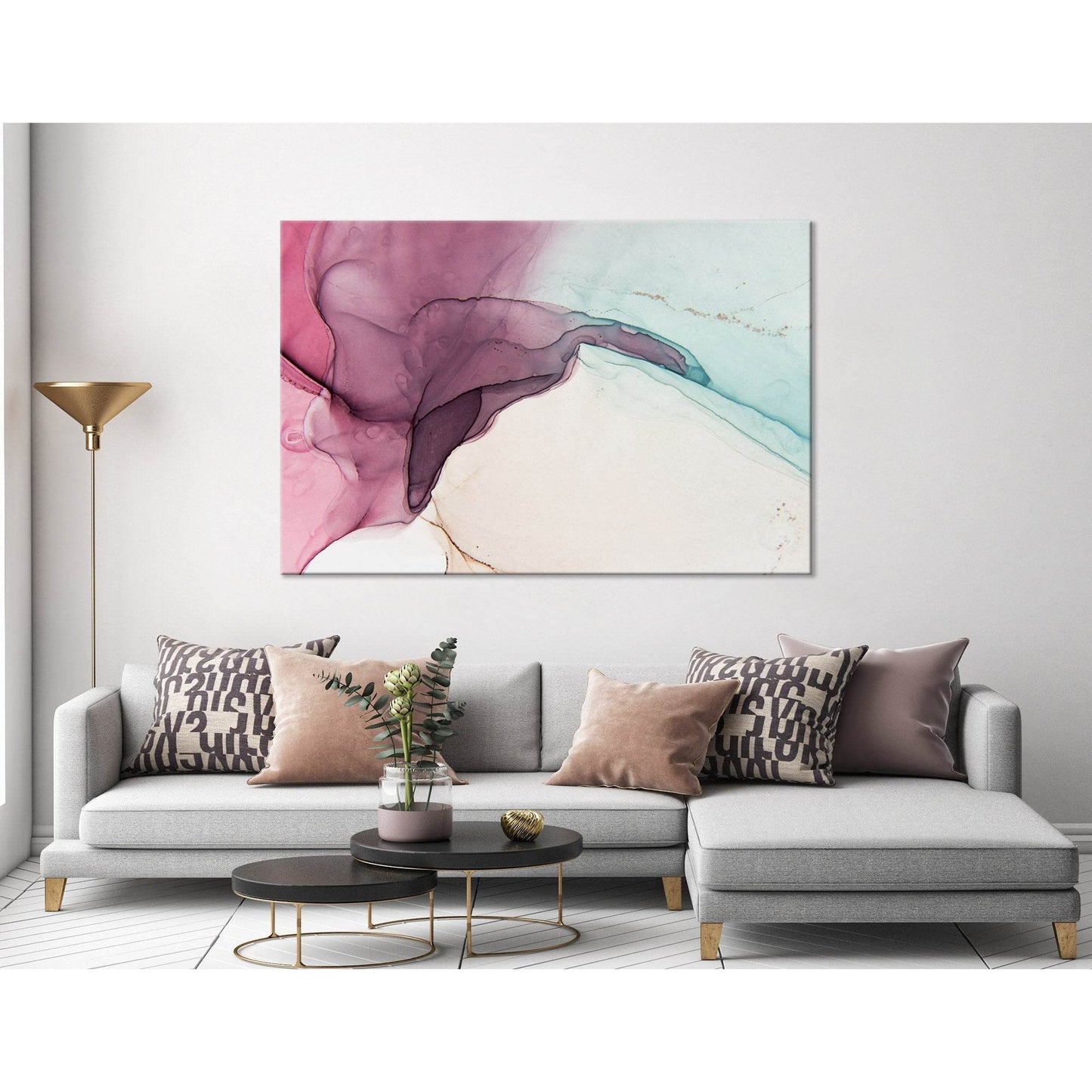 Pink Orchid Abstract №04275 Ready to Hang Canvas PrintCanvas art arrives ready to hang, with hanging accessories included and no additional framing required. Every canvas print is hand-crafted, made on-demand at our workshop and expertly stretched around