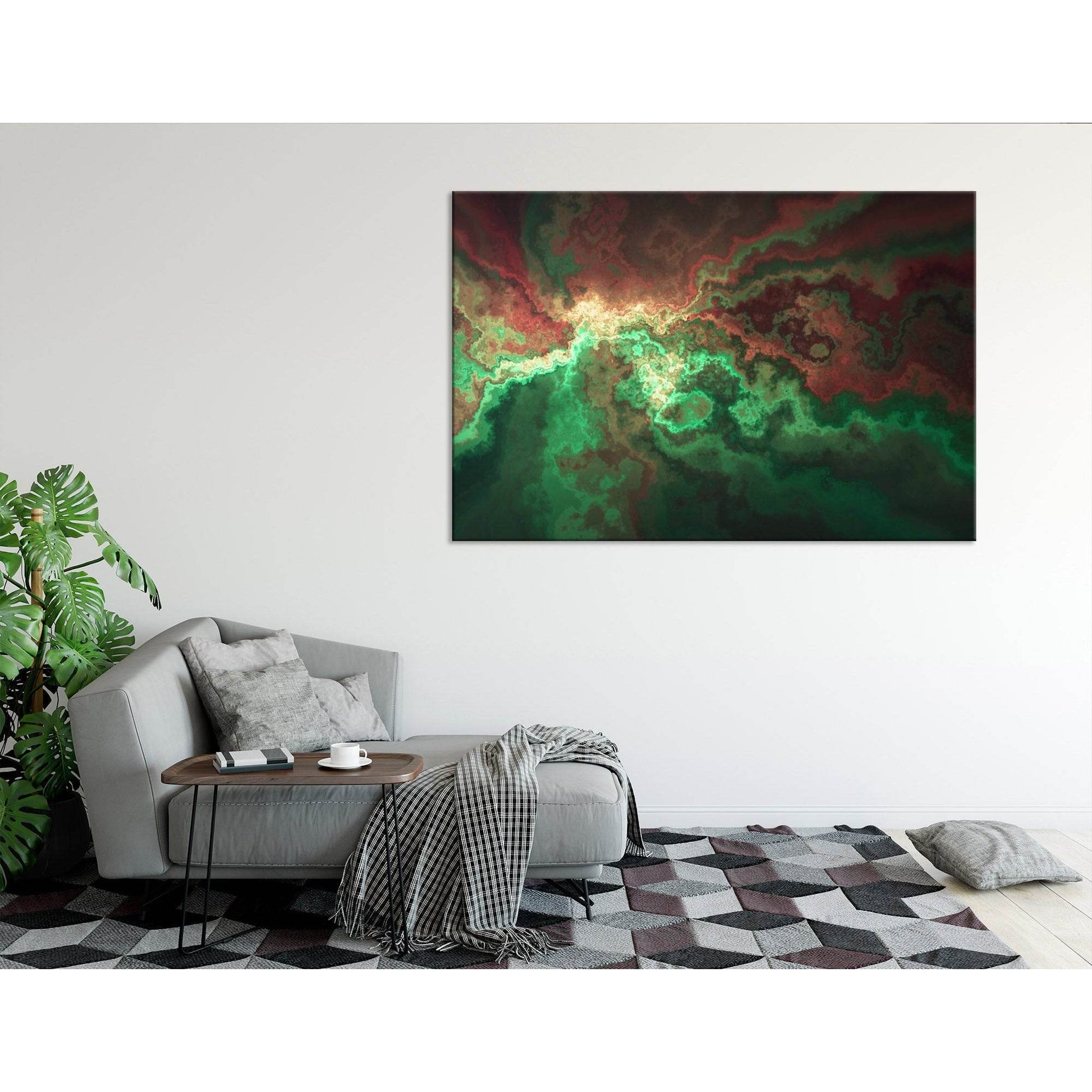 Green And Burgundy Anomaly Abstract №04309 Ready to Hang Canvas PrintCanvas art arrives ready to hang, with hanging accessories included and no additional framing required. Every canvas print is hand-crafted, made on-demand at our workshop and expertly st