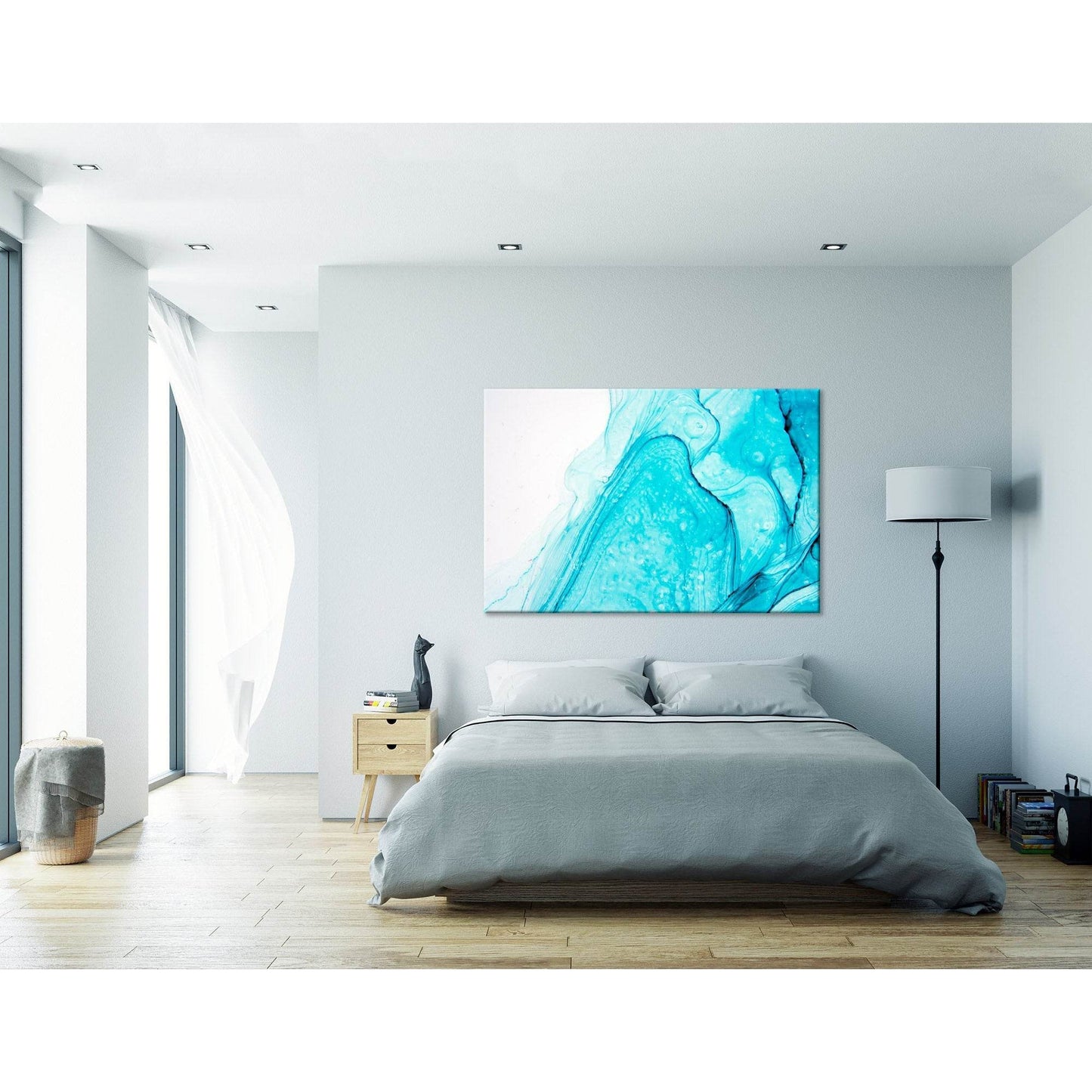 Blue Abstract №04288 Ready to Hang Canvas PrintCanvas art arrives ready to hang, with hanging accessories included and no additional framing required. Every canvas print is hand-crafted, made on-demand at our workshop and expertly stretched around 100% No