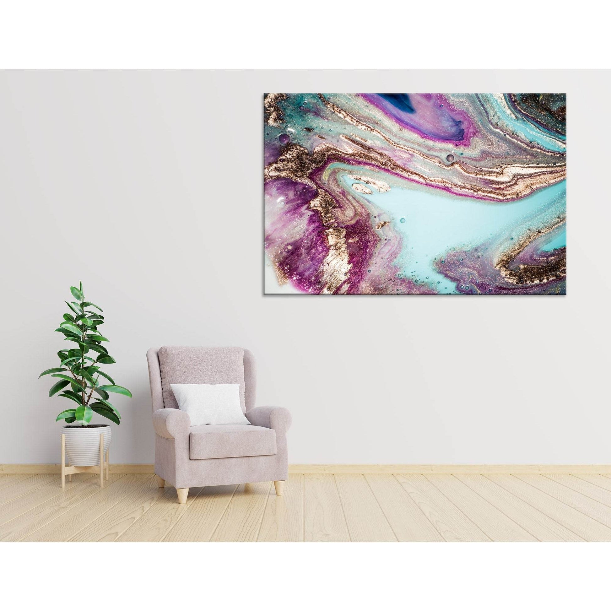 Lake In Taiga Abstract №04281 Ready to Hang Canvas PrintCanvas art arrives ready to hang, with hanging accessories included and no additional framing required. Every canvas print is hand-crafted, made on-demand at our workshop and expertly stretched aroun