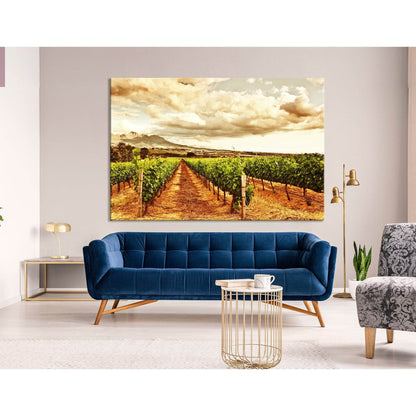 Beautiful Sunset Over Vineyard №04221 Ready to Hang Canvas PrintCanvas art arrives ready to hang, with hanging accessories included and no additional framing required. Every canvas print is hand-crafted, made on-demand at our workshop and expertly stretch