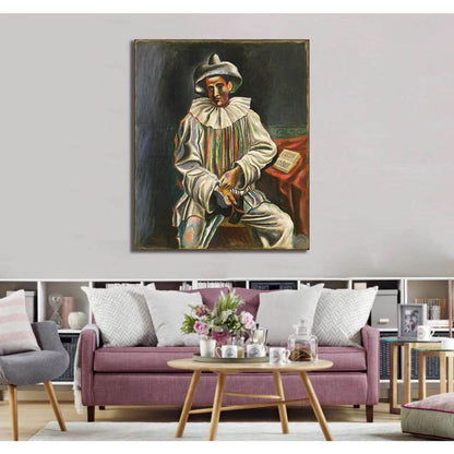 Pablo Picasso, Pierrot - Ready to Hang Canvas PrintCanvas art arrives ready to hang, with hanging accessories included and no additional framing required. Every canvas print is hand-crafted, made on-demand at our workshop and expertly stretched around 100