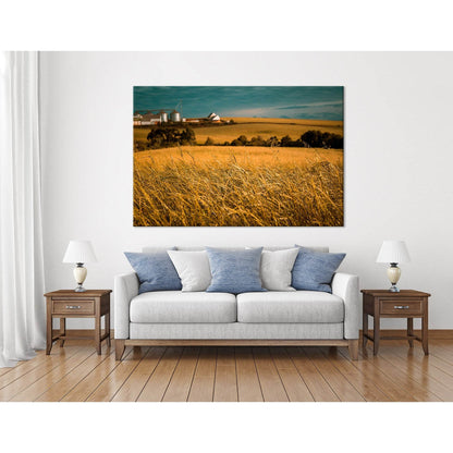 Wheat Field In Overcast Weather №04245 Ready to Hang Canvas PrintCanvas art arrives ready to hang, with hanging accessories included and no additional framing required. Every canvas print is hand-crafted, made on-demand at our workshop and expertly stretc